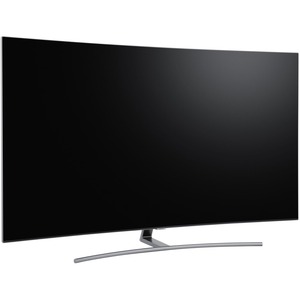 Samsung Electronics Samsung Q7CN QN55Q7CNAF 54.5" Curved Screen Smart LED-LCD TV - 4K UHDTV - Eclipse Silver