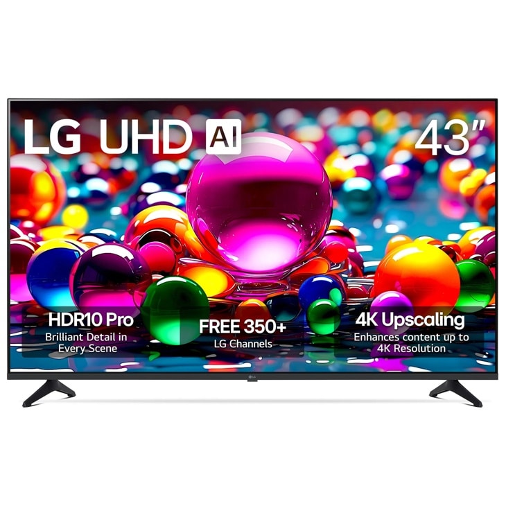 43 Inch Class LG UHD AI UA77A 4K Smart TV 2025