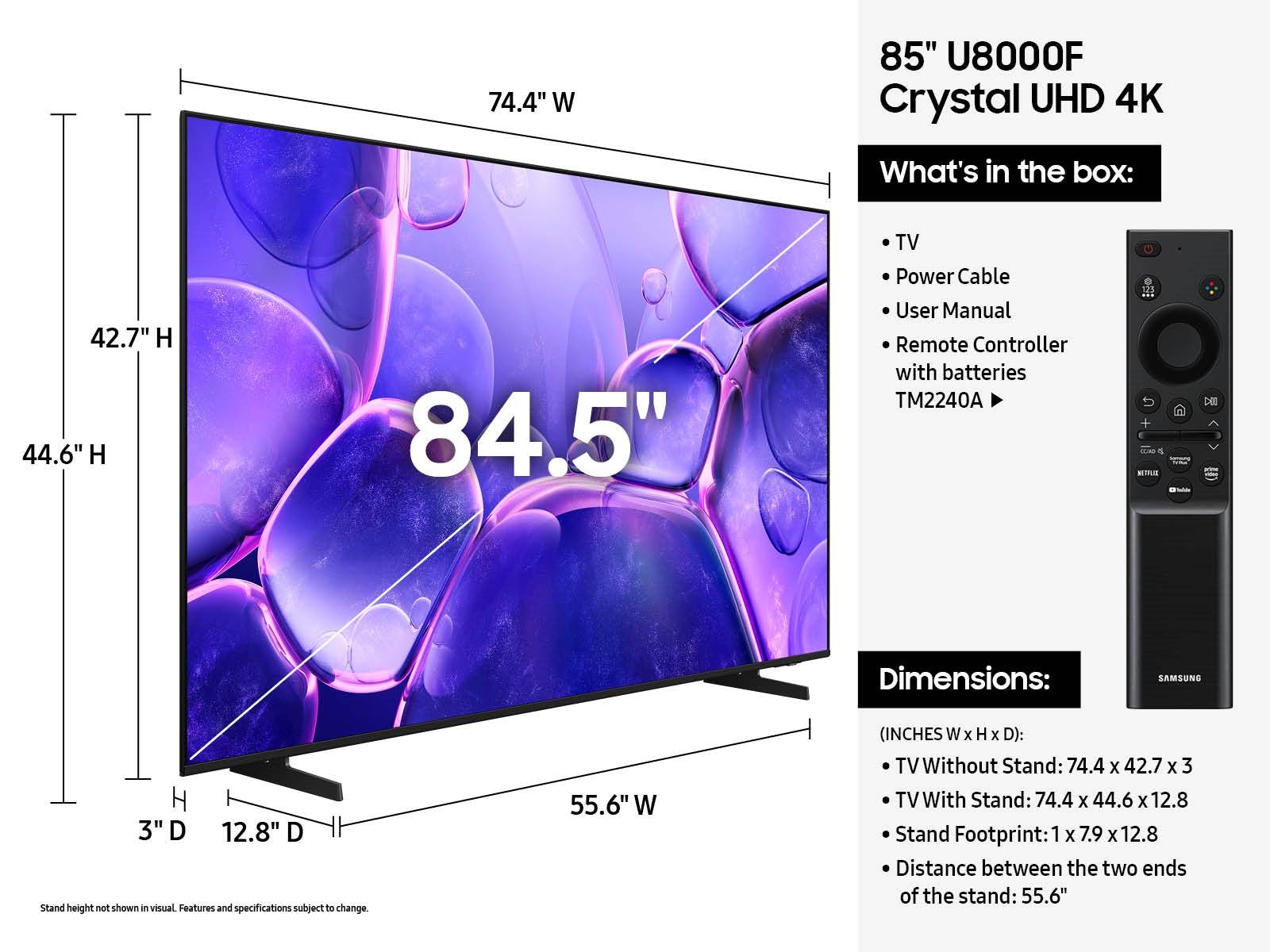 Samsung Electronics - UN85U8000FFXZA - 85