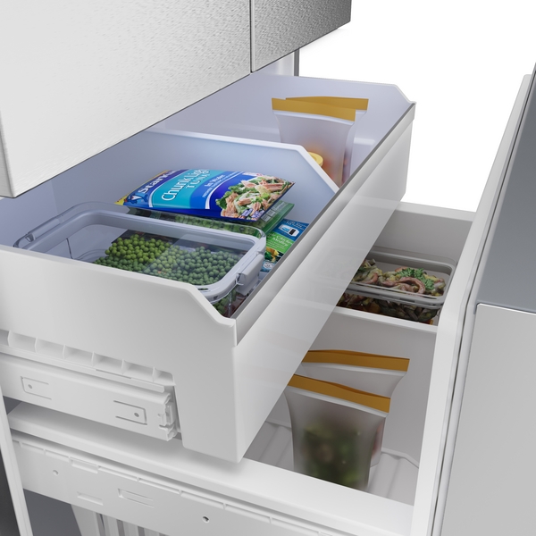 500 Series, French Door Bottom Mount Refrigerator, 36'', Stainless steel (with anti-fingerprint), Total No Frost