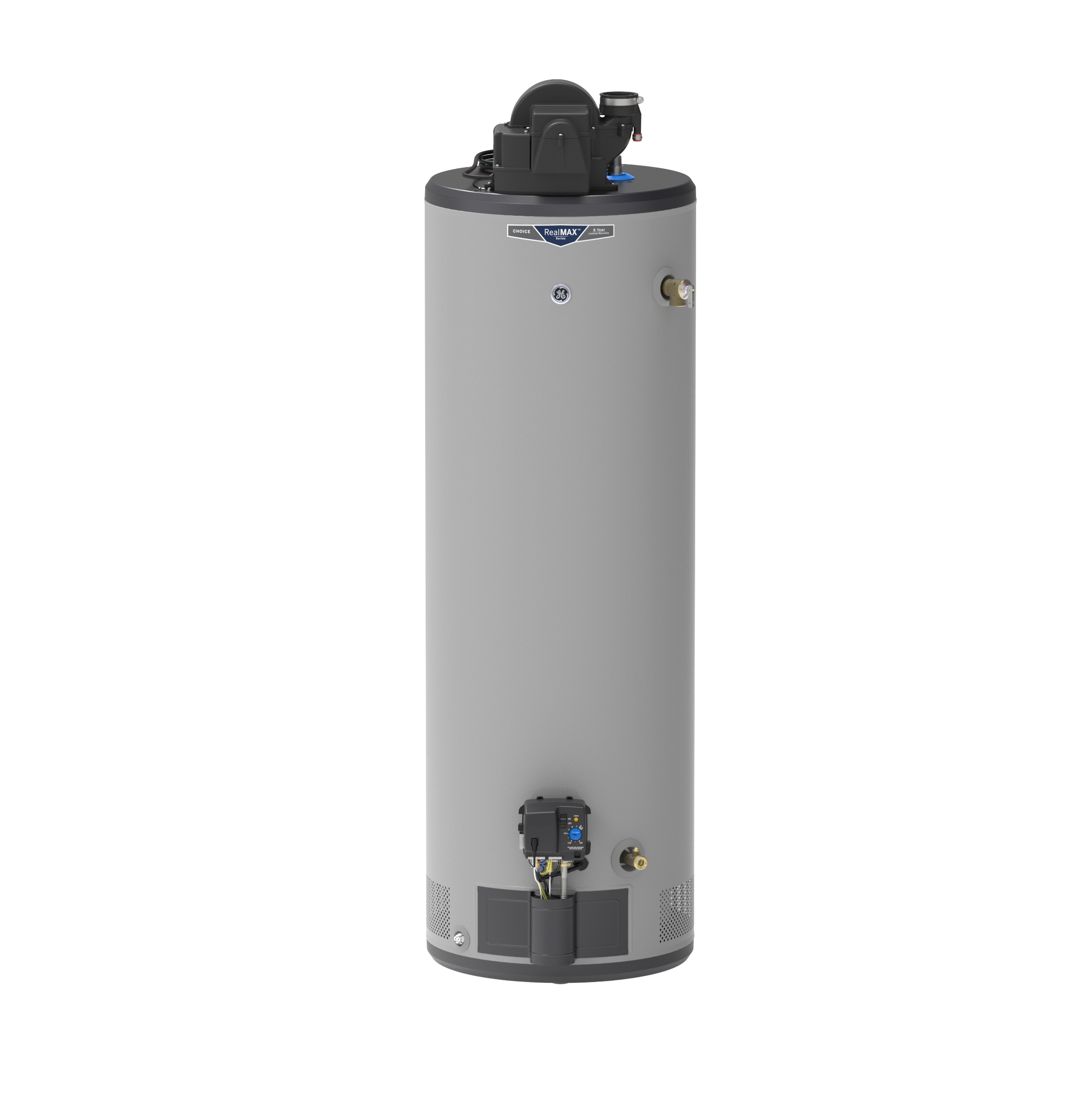 GE GE RealMAX Choice 40-Gallon Tall Liquid Propane Power Vent Low-NOx Water Heater