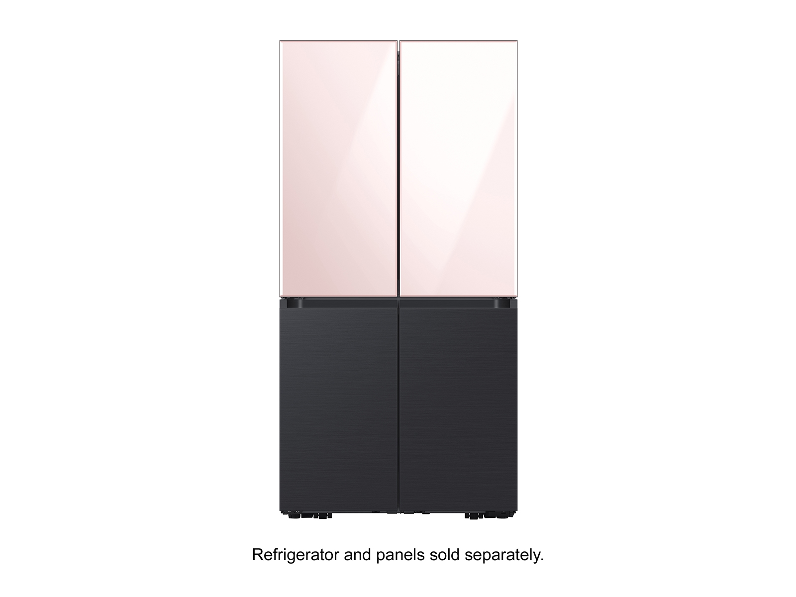 Model: RA-F18DBBMT | Samsung BESPOKE 4-Door Flex™ Refrigerator Panel in Matte Black Steel - Bottom Panel