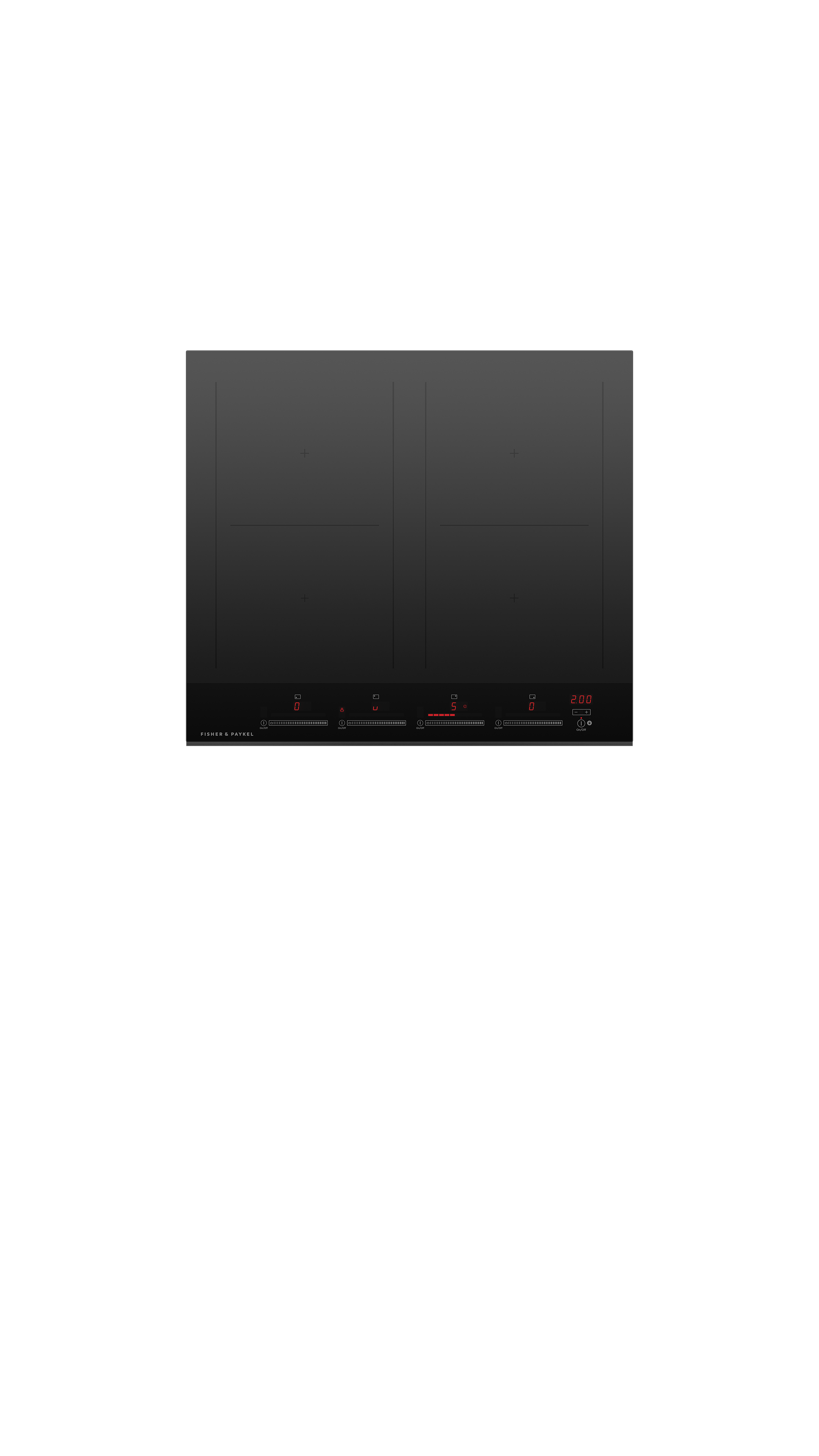 Fisher and Paykel 24" Series 7 4 Zone Induction Cooktop, with SmartZone