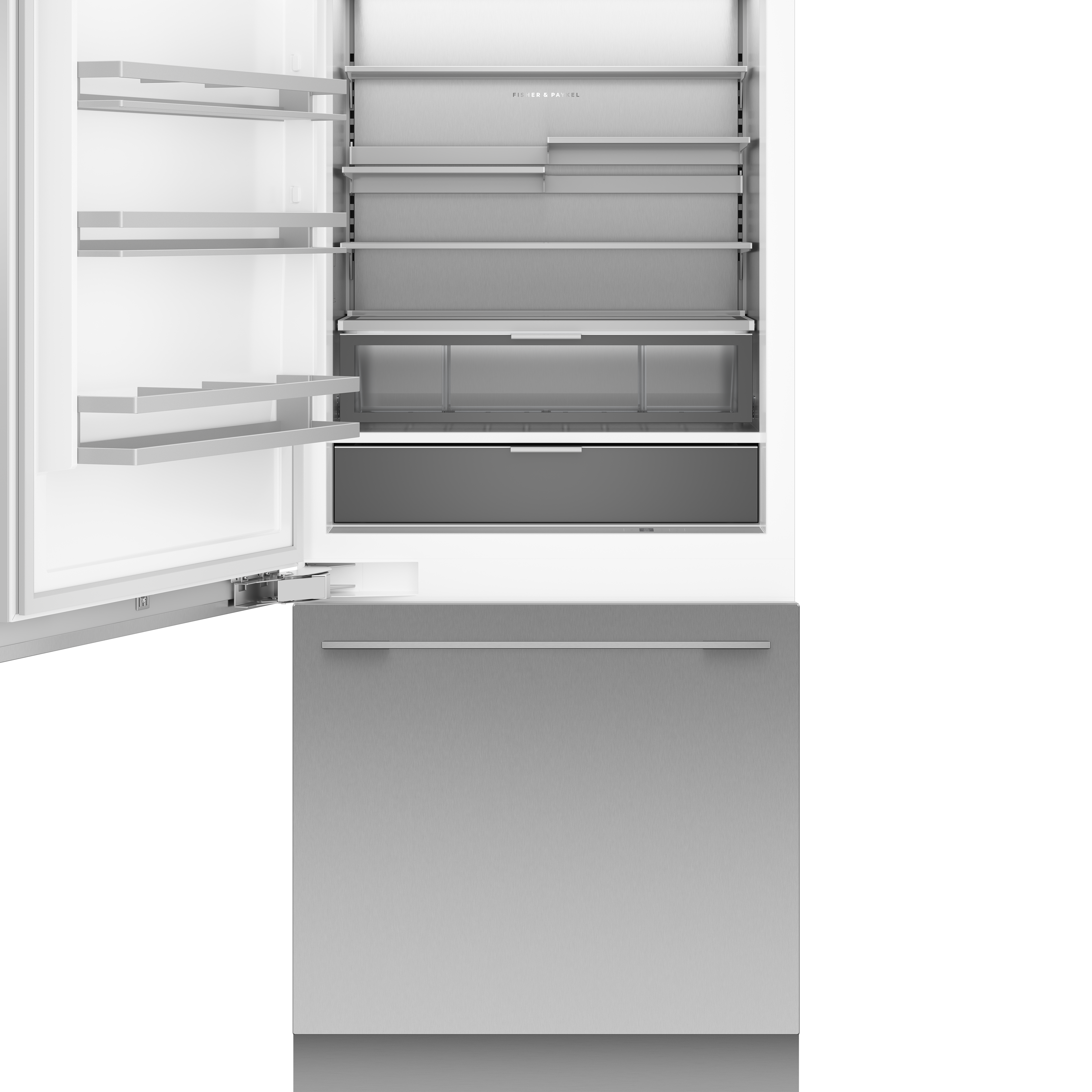 Model: RS3684WLUVE1 | Fisher and Paykel 36" Series 11 Integrated Refrigerator Freezer, Ice & Water