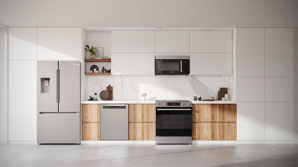 Model: HEF1050MU | Bosch 100 Series, Electric Freestanding Range, 30'', Stainless Steel
