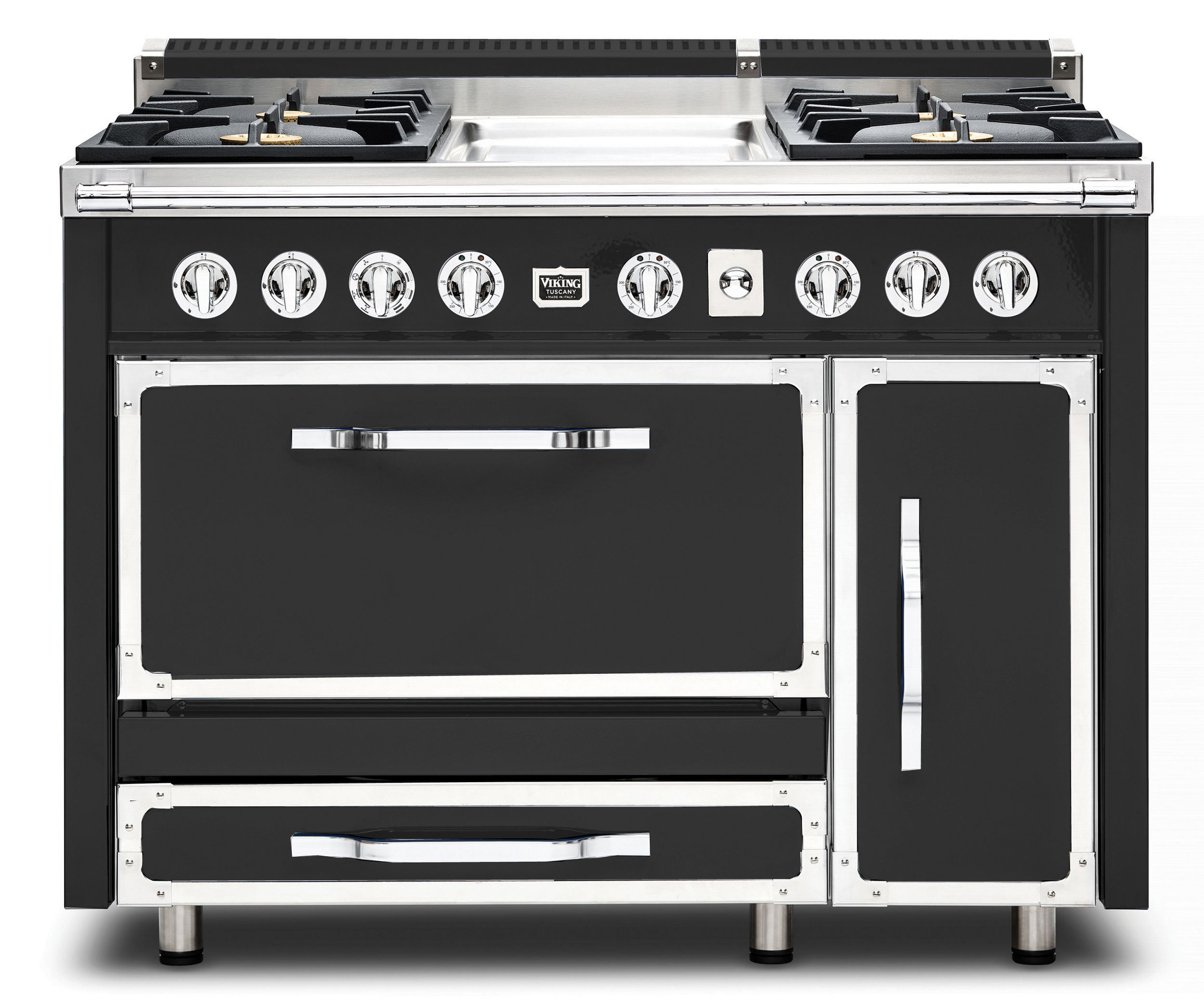 Viking 48"W. Tuscany 4 Burner Dual Fuel Range with Griddle