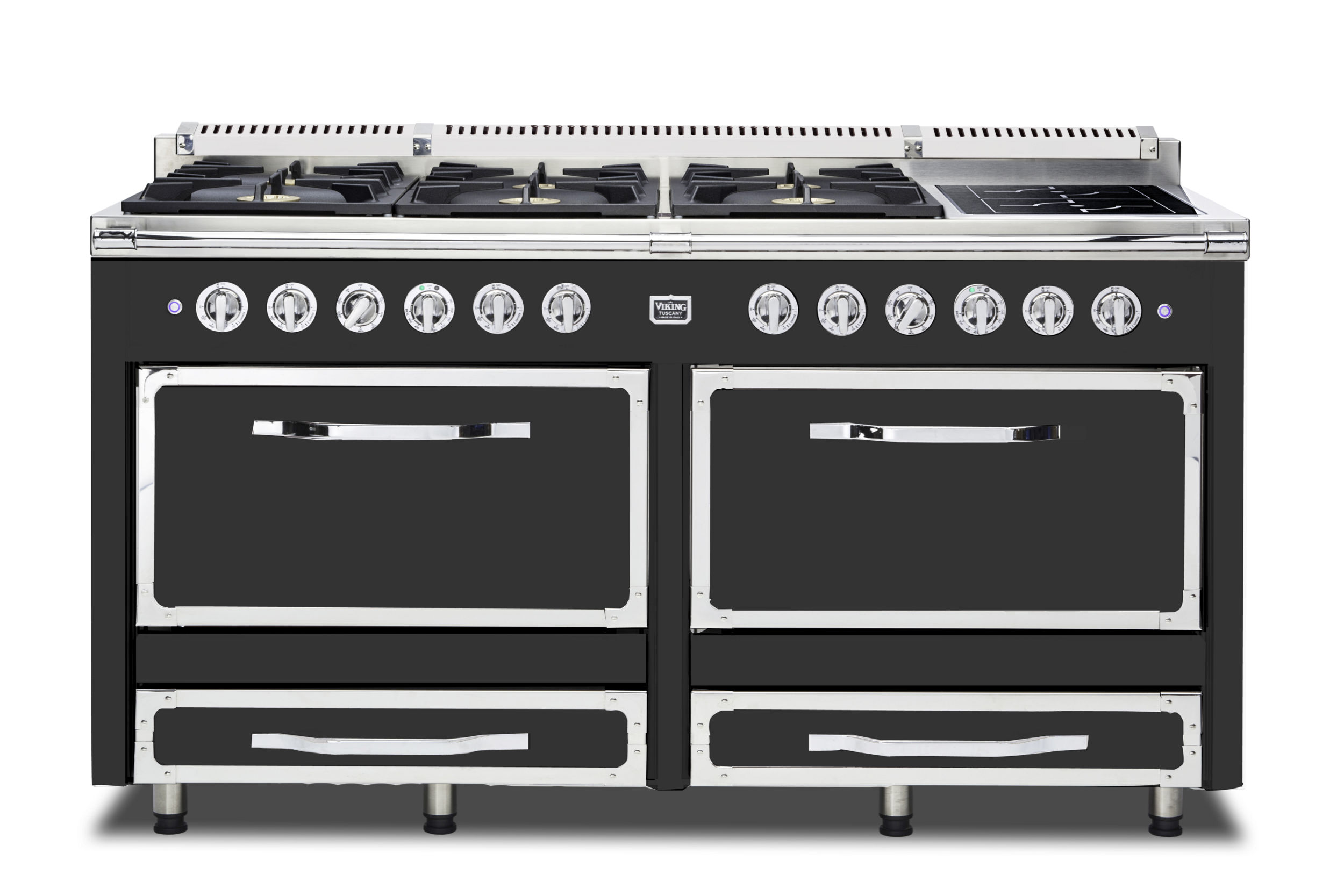 Viking 66"W. Tuscany 6 Burner Dual Fuel Range with 2 Induction Elements