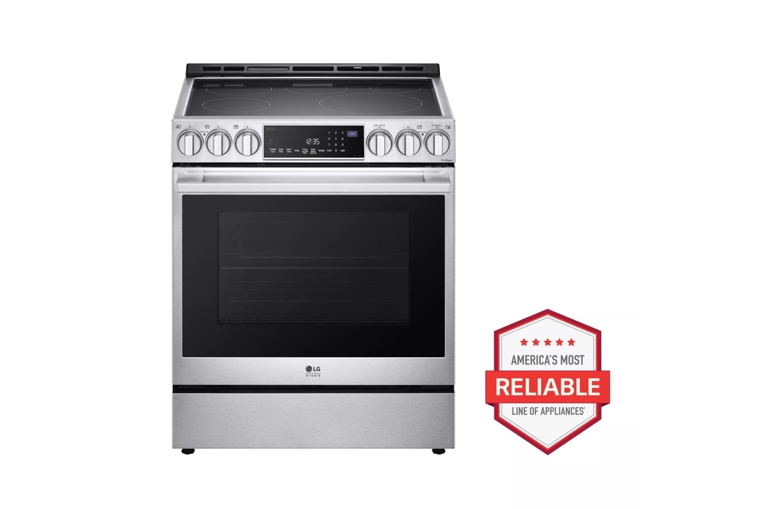 LG Studio LG STUDIO 6.3 cu. ft. InstaView Electric Slide-in Range with ProBake Convection and Air Fry
