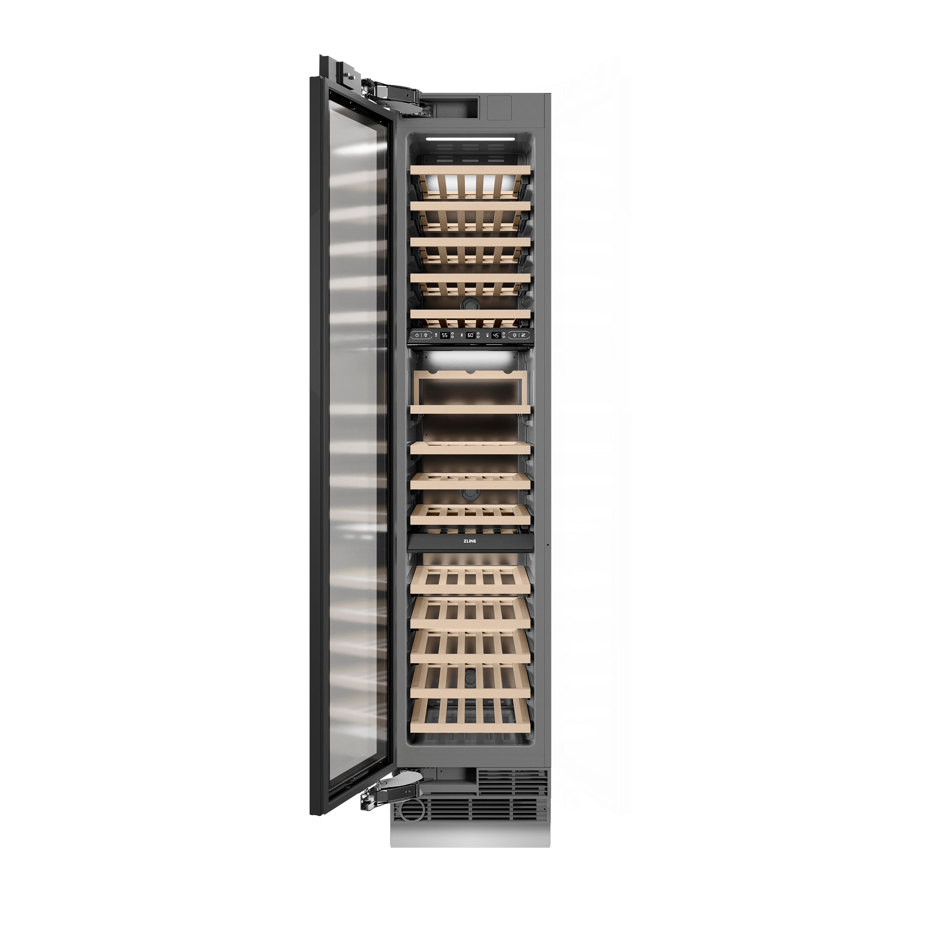 ZLINE ZLINE 18 in. 9.0 cu. ft. Triple Zone 68 Bottle Panel Ready Left Hinge Column Wine Cooler (RBCWVL-18)