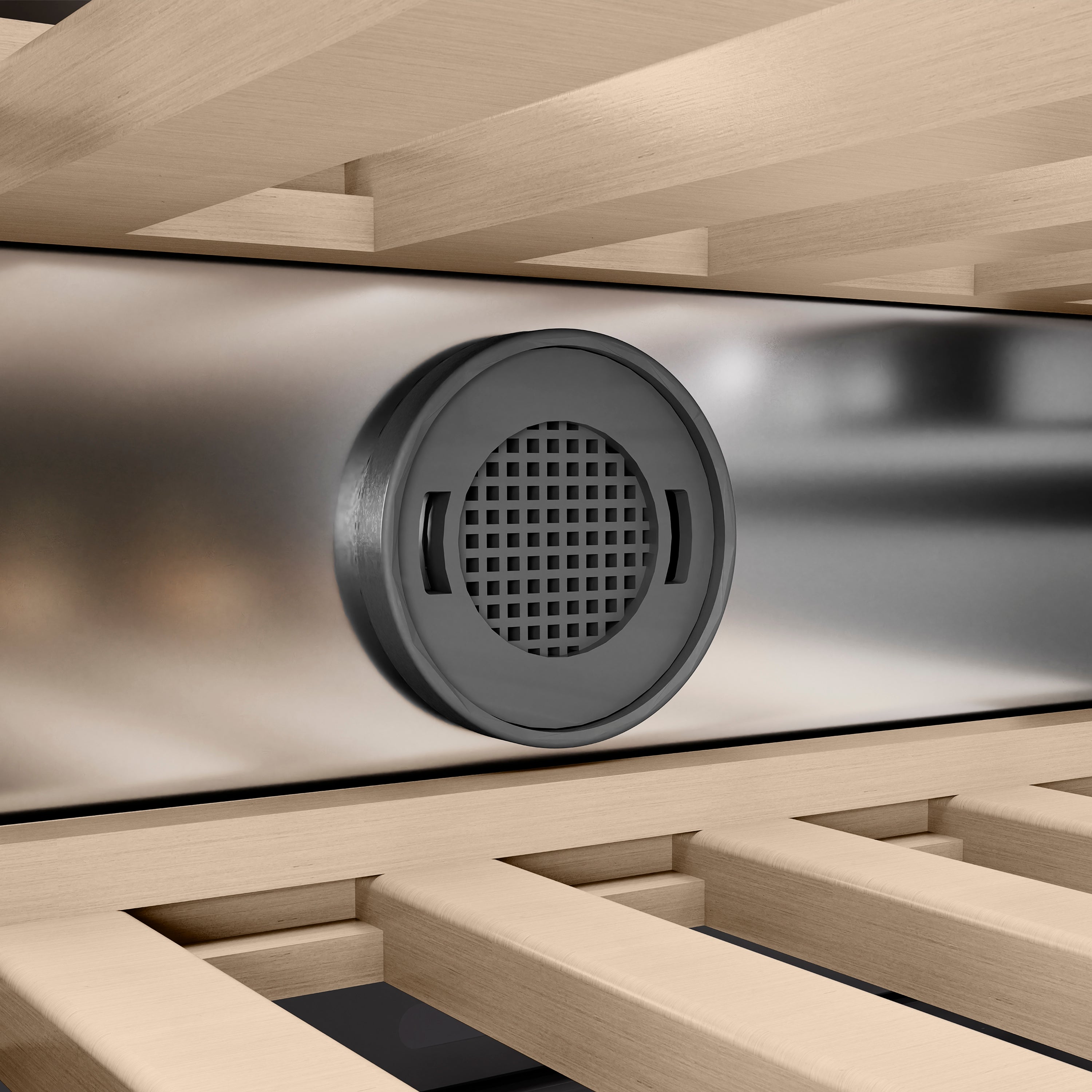 Model: RCWVL-304-18 | ZLINE ZLINE 18 in. 9.0 cu. ft. Triple Zone 68 Bottle Left Hinge Column Wine Cooler in Stainless Steel (RCWVL-304-18)