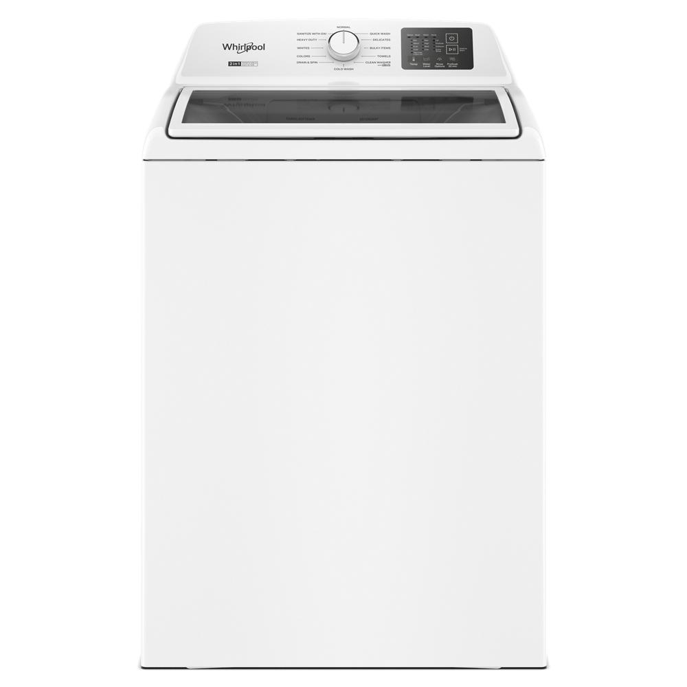 Whirlpool 4.2–4.3 Cu. Ft. Whirlpool® Top Load Washer with 2-in-1 Removable Agitator and Soft Close Glass Lid