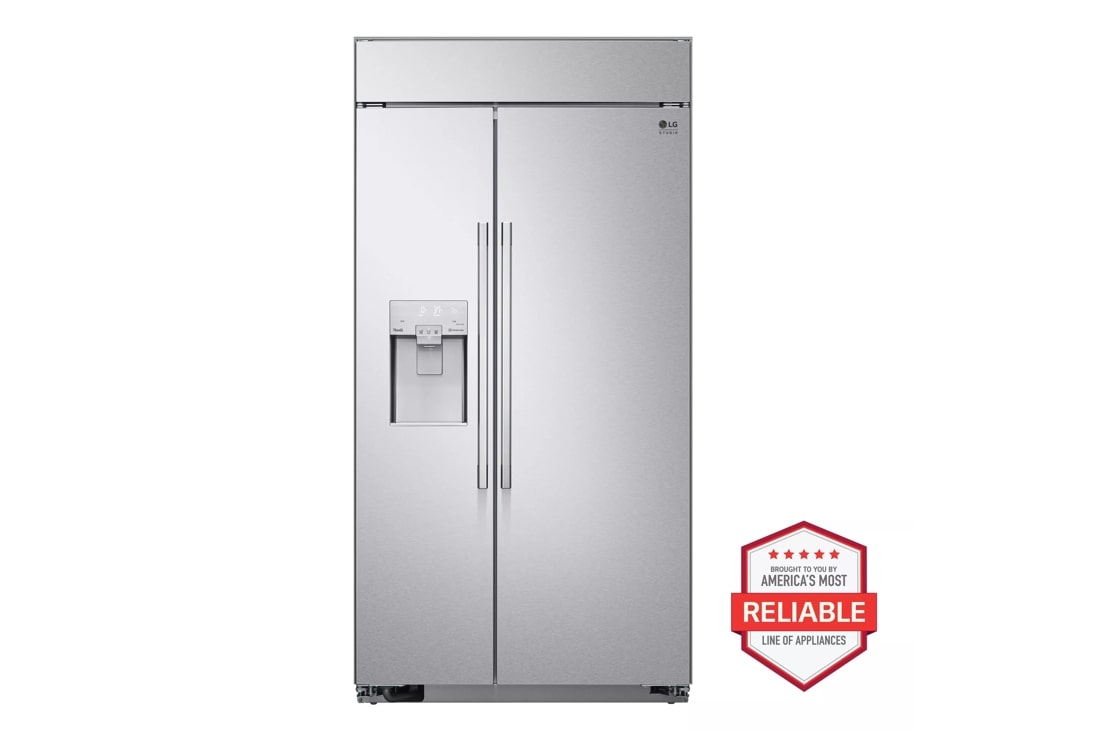 LG Studio LG STUDIO 26 cu. ft. Smart Side-by-Side Built-In Refrigerator with Ice & Water Dispenser