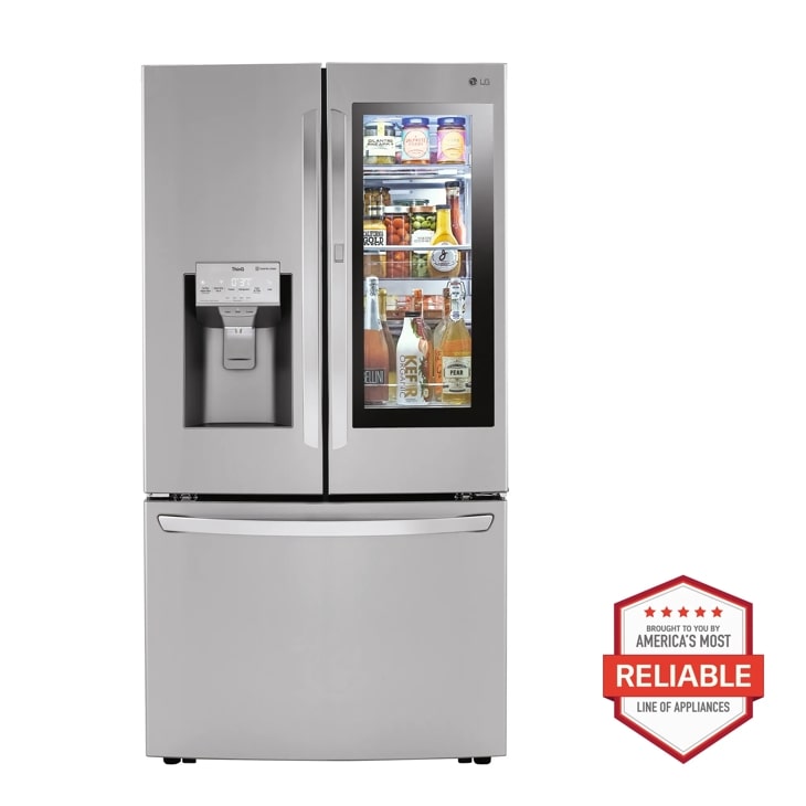 Model: LRFVS3006S | LG 30 cu. ft. Smart InstaView Door-in-Door Refrigerator with Craft Ice