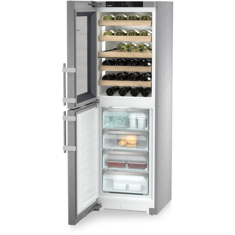 Liebherr 24" Freestanding Bottom Freezer w/ Wine (w/SBS kit for SRB5290)
