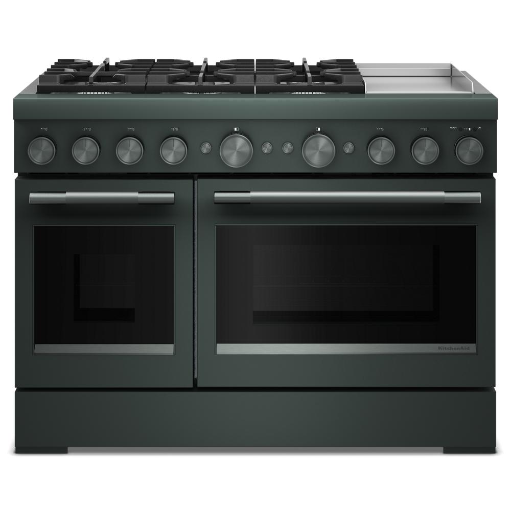 KitchenAid 48-Inch 6 Burner Commercial-Style Dual Fuel Range with Griddle