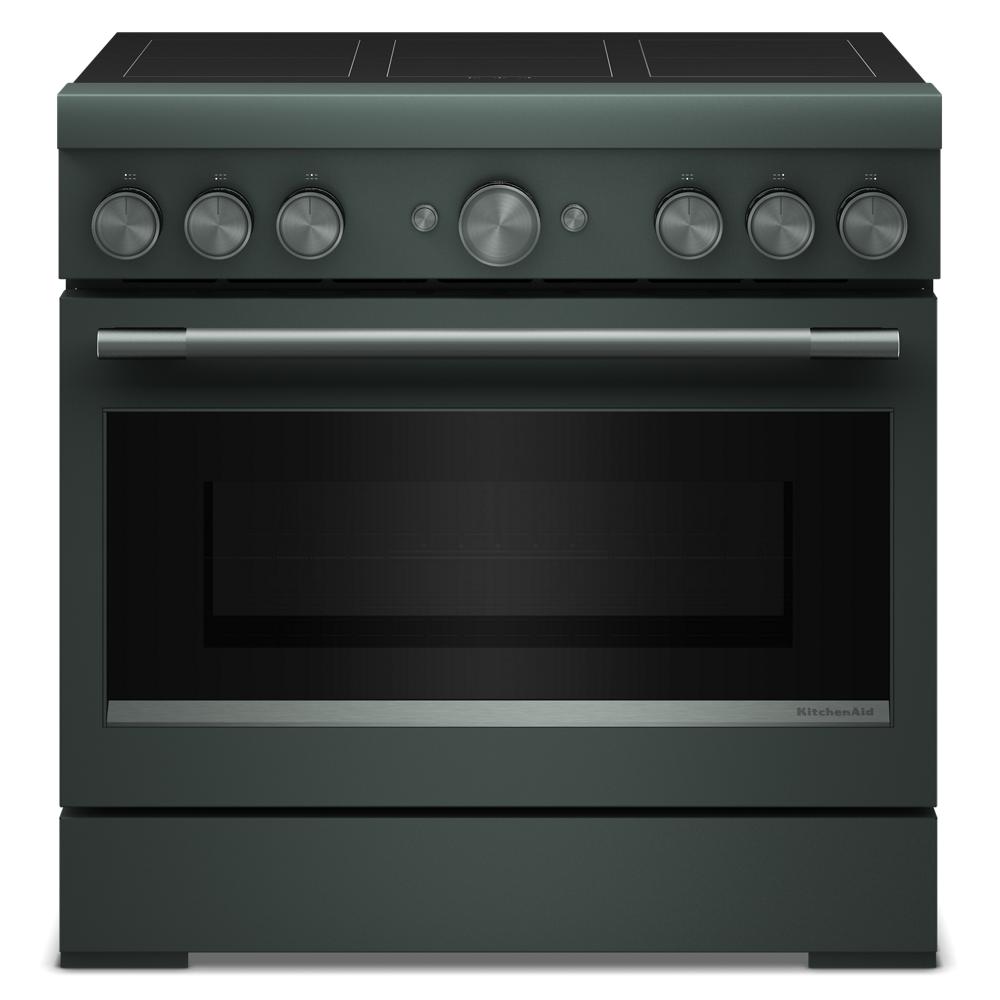 KitchenAid 36-Inch 6-Element Induction Freestanding Commercial-Style Range with Air Fry