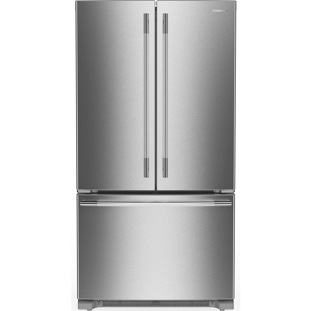 KitchenAid 20 cu. ft. 36-Inch Width Counter-Depth French Door Refrigerator with Interior Dispense