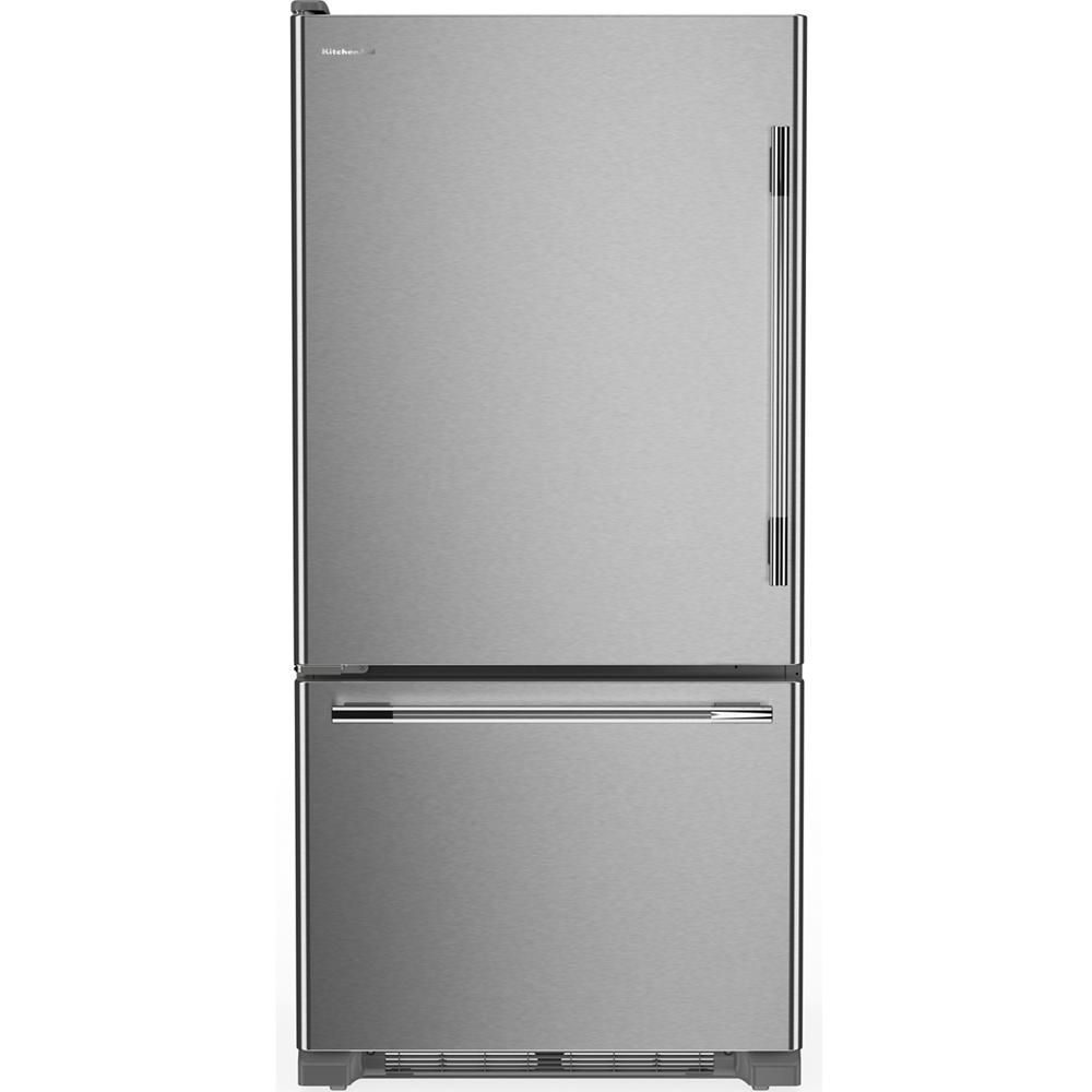 KitchenAid 22 cu. ft. 33-Inch Width Full Depth Non-Dispense Bottom Mount Refrigerator