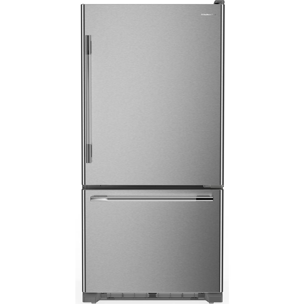KitchenAid 22 cu. ft. 33-Inch Width Full Depth Non-Dispense Bottom Mount Refrigerator