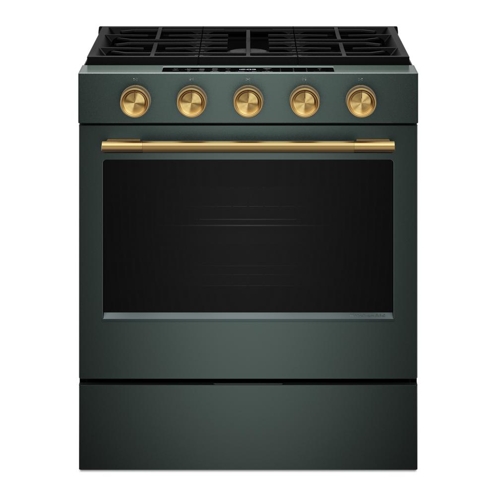 Brass Handle and Knob Hardware Accessory Kit for KitchenAid® Slide-In ConvectionRange
