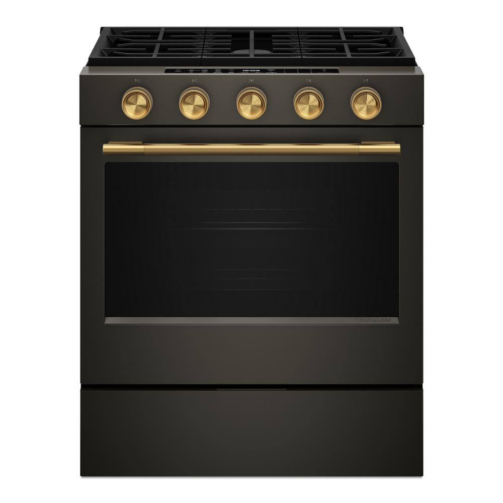 Brass Handle and Knob Hardware Accessory Kit for KitchenAid® Slide-In ConvectionRange