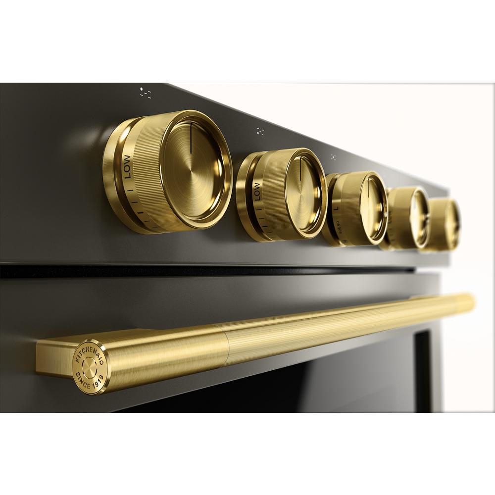 Brass Handle and Knob Hardware Accessory Kit for KitchenAid® Slide-In ConvectionRange