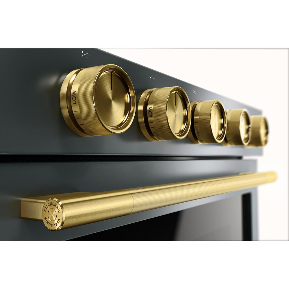Brass Handle and Knob Hardware Accessory Kit for KitchenAid® Slide-In ConvectionRange