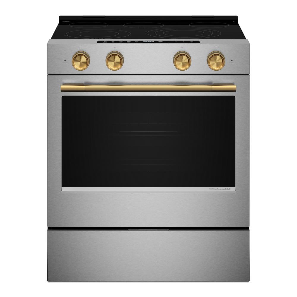 Brass Handle and Knob Hardware Accessory Kit for KitchenAid® Slide-In ConvectionRange