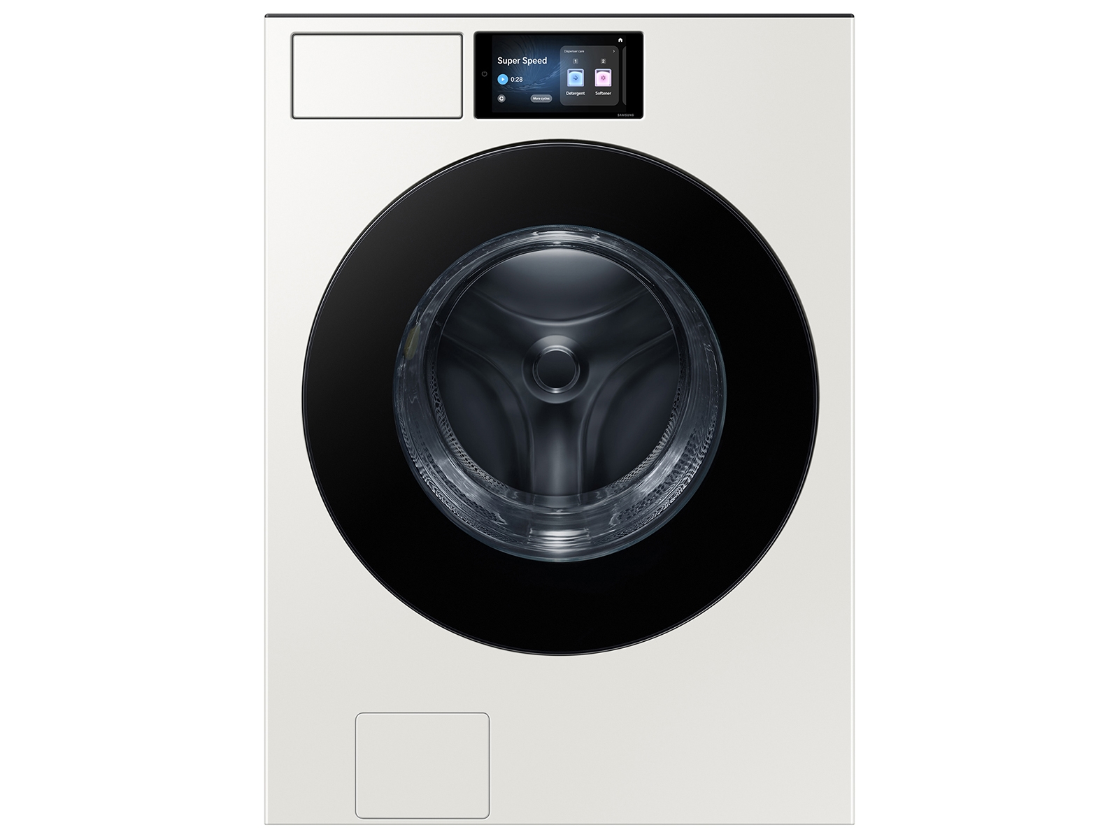 Samsung 5.3 cu. ft. Bespoke AI Ultra Capacity Front Load Washer with AI Home and AI OptiWash+ in Ivory