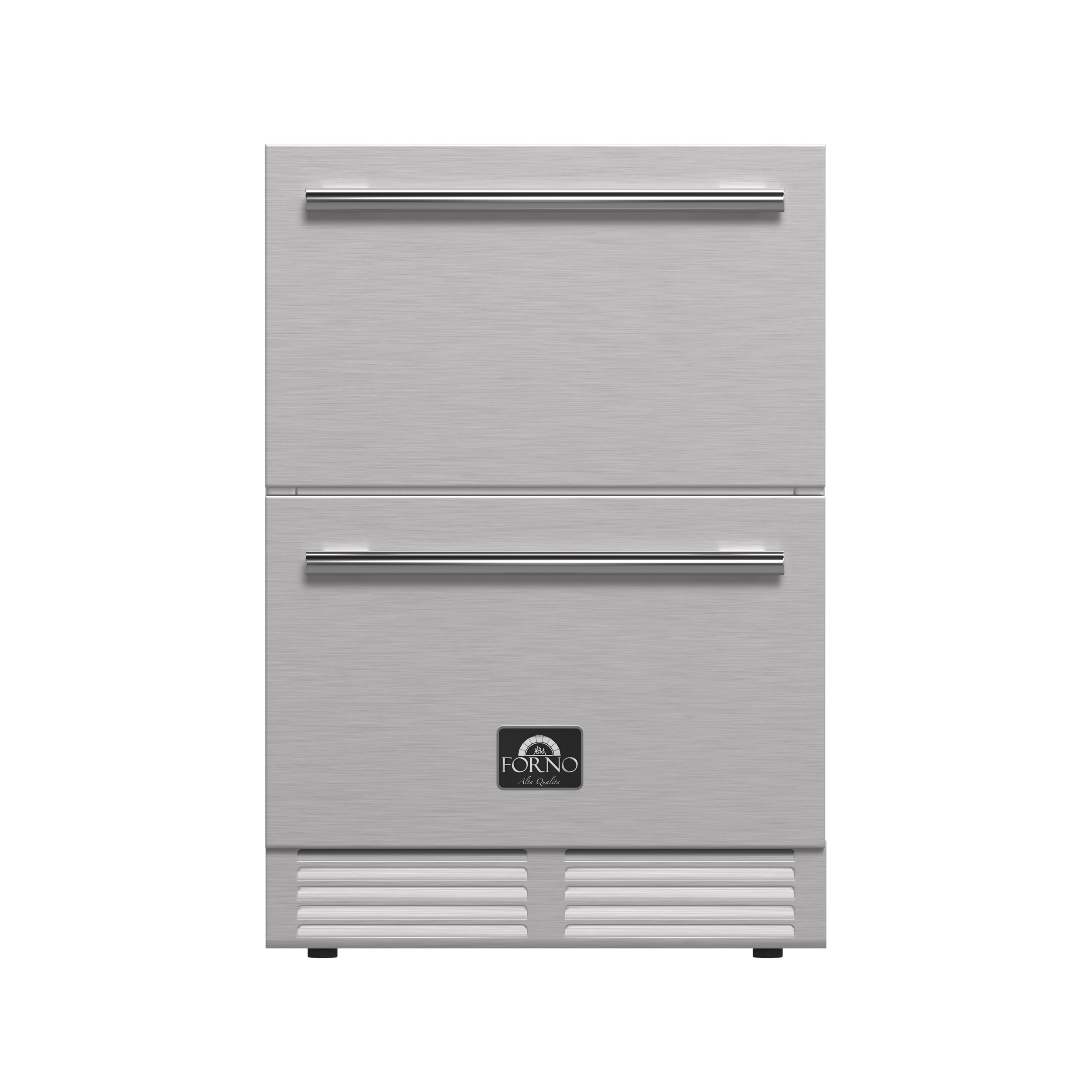 Forno Como 24-Inch Drawer Refrigerator, Stainless Steel, Outdoor/Indoor, 4.87 cu.ft. Capacity