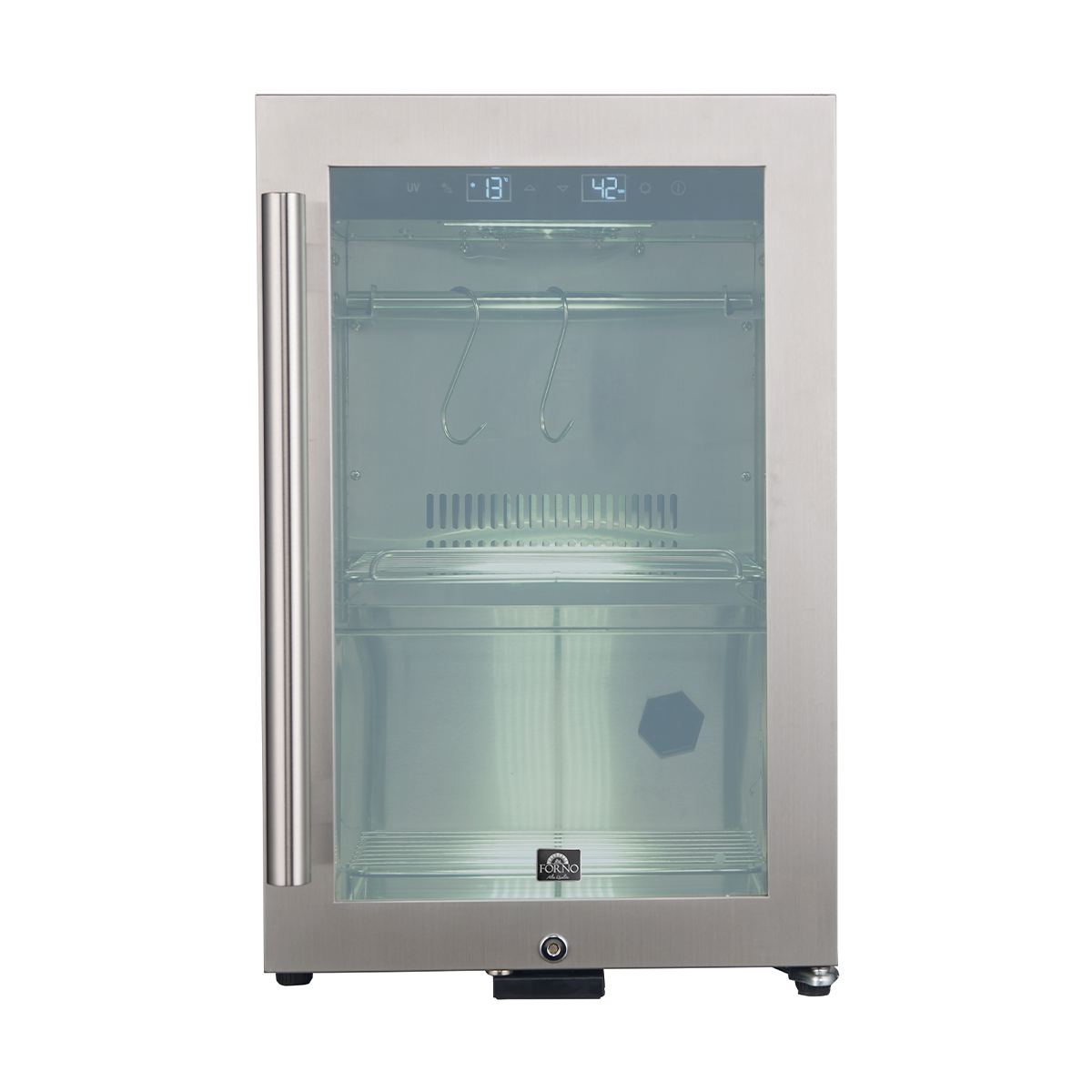 Forno Asciutto 17-Inch Dry Aging Cabinet, Stainless Steel 304, 1.84 cu.ft.