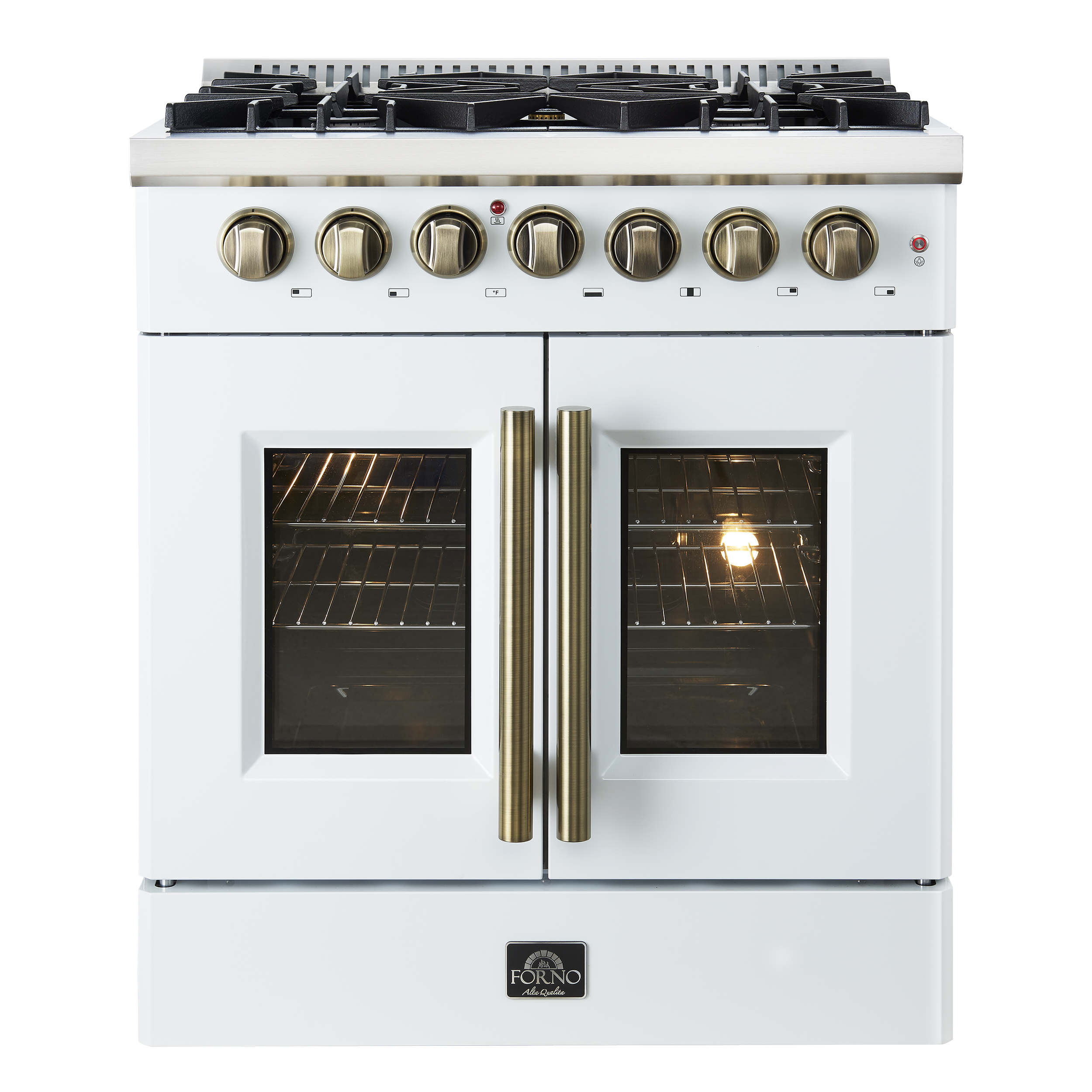 Forno 30" / 4.3 CF Dual Fuel Range, French Door, True Convection