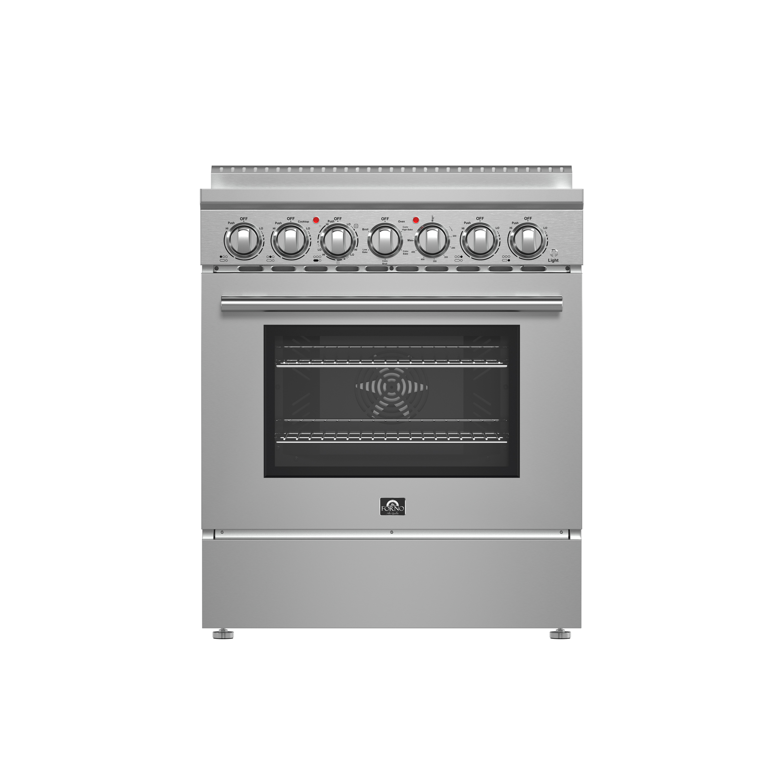 Forno Forno Paolo 30" Freestanding Electric Range with True Convection in Stainless-Steel