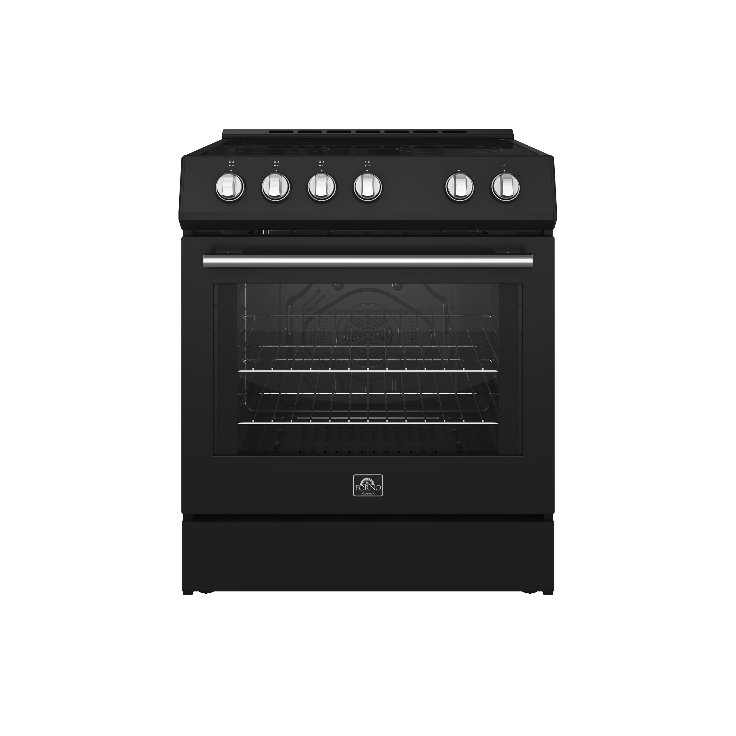Forno Leonardo Espresso 30" Slide-In Electric Range in Black, 5.0 cu. Ft.