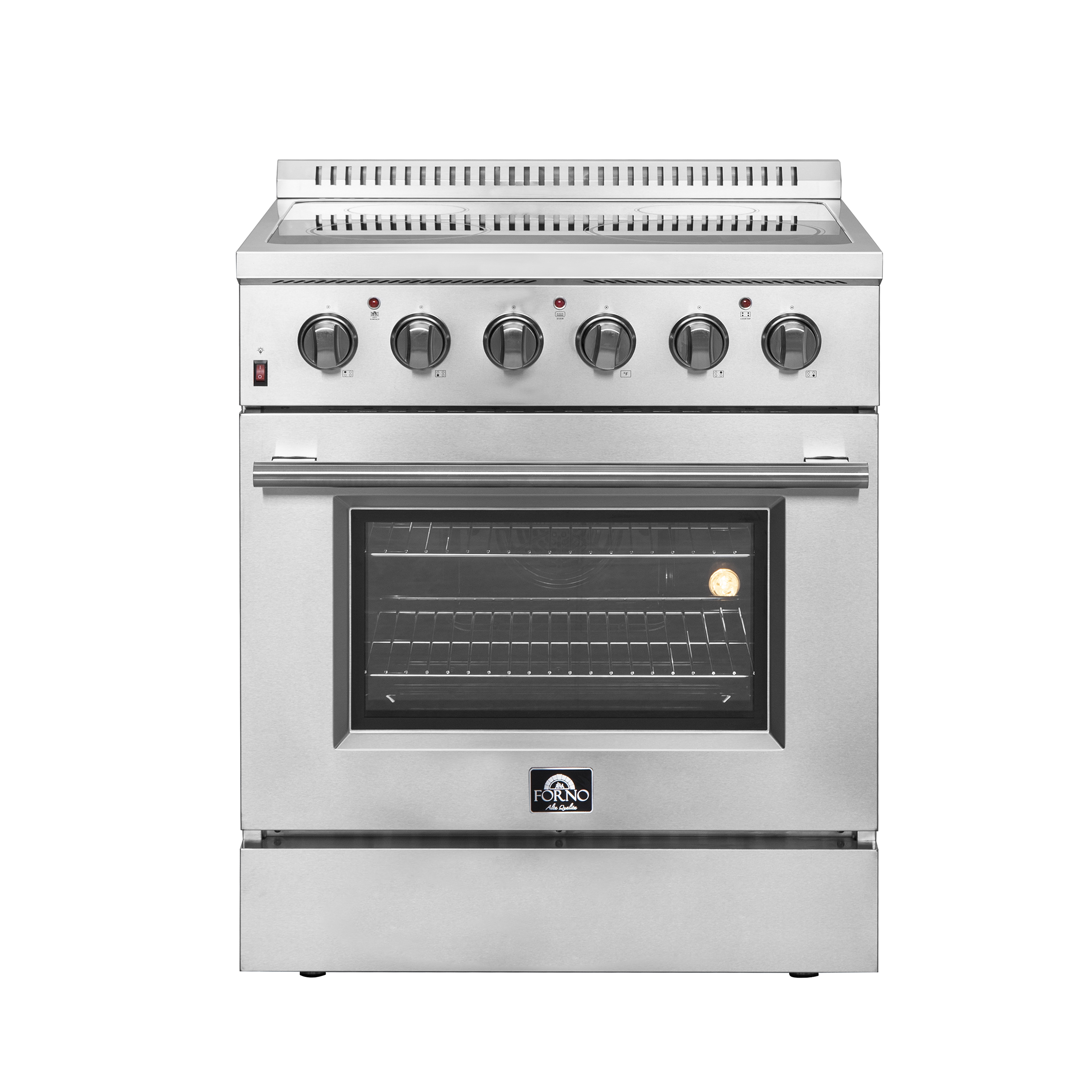 Forno Galiano 30-inch Freestanding Electric Range Stainless Steel, 4 Elements, 4.32 cu.ft.with Air Fryer