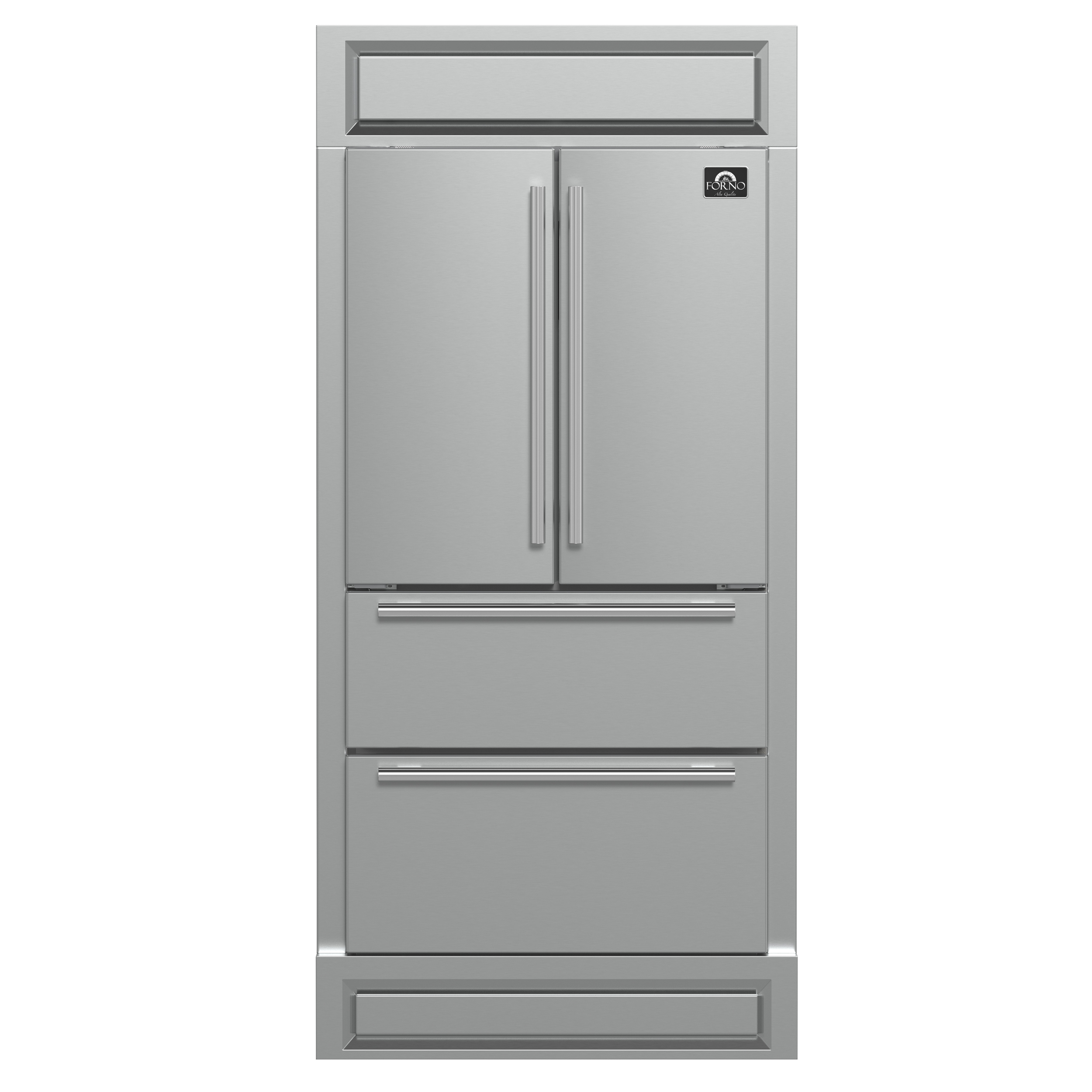 Forno Forno 36-inch Stainless-Steel French Door refrigerator