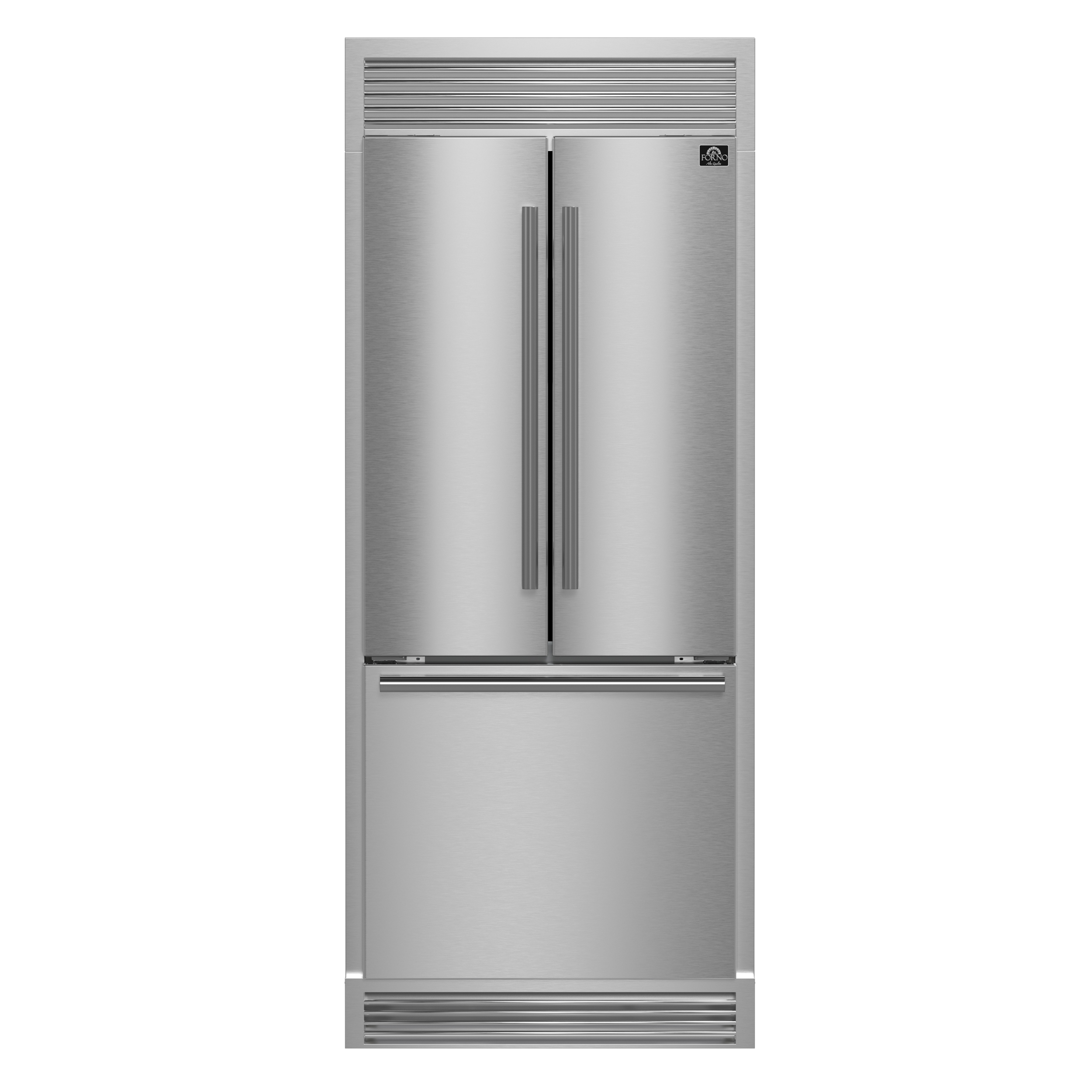 Forno Forno Gallipoli 30-inch French Door Refrigerator with Bottom Freezer 17.5 Cu.Ft. Capacity