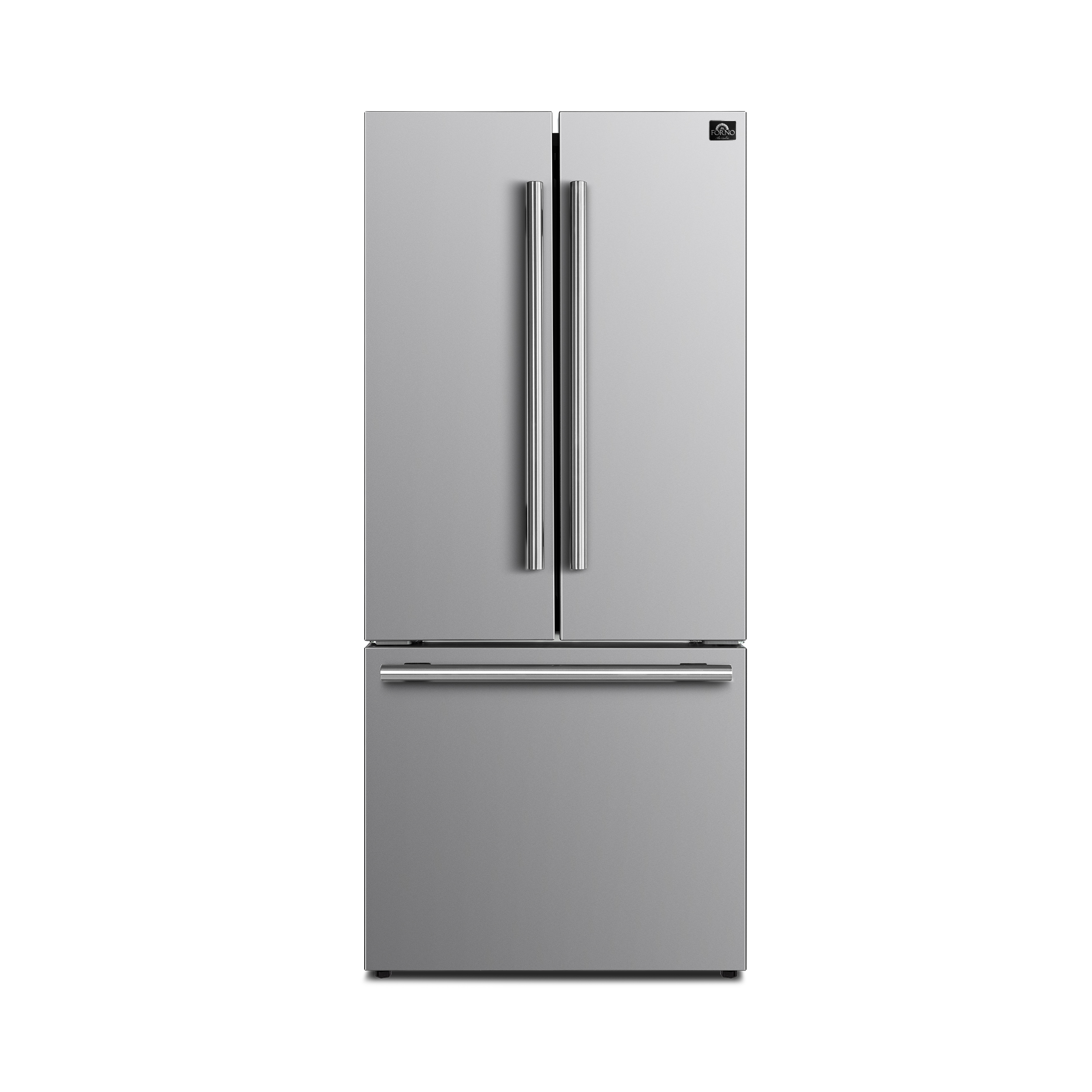 Forno Gallipoli 30-inch French Door Refrigerator with Bottom Freezer 17.5 Cu. Ft. Capacity