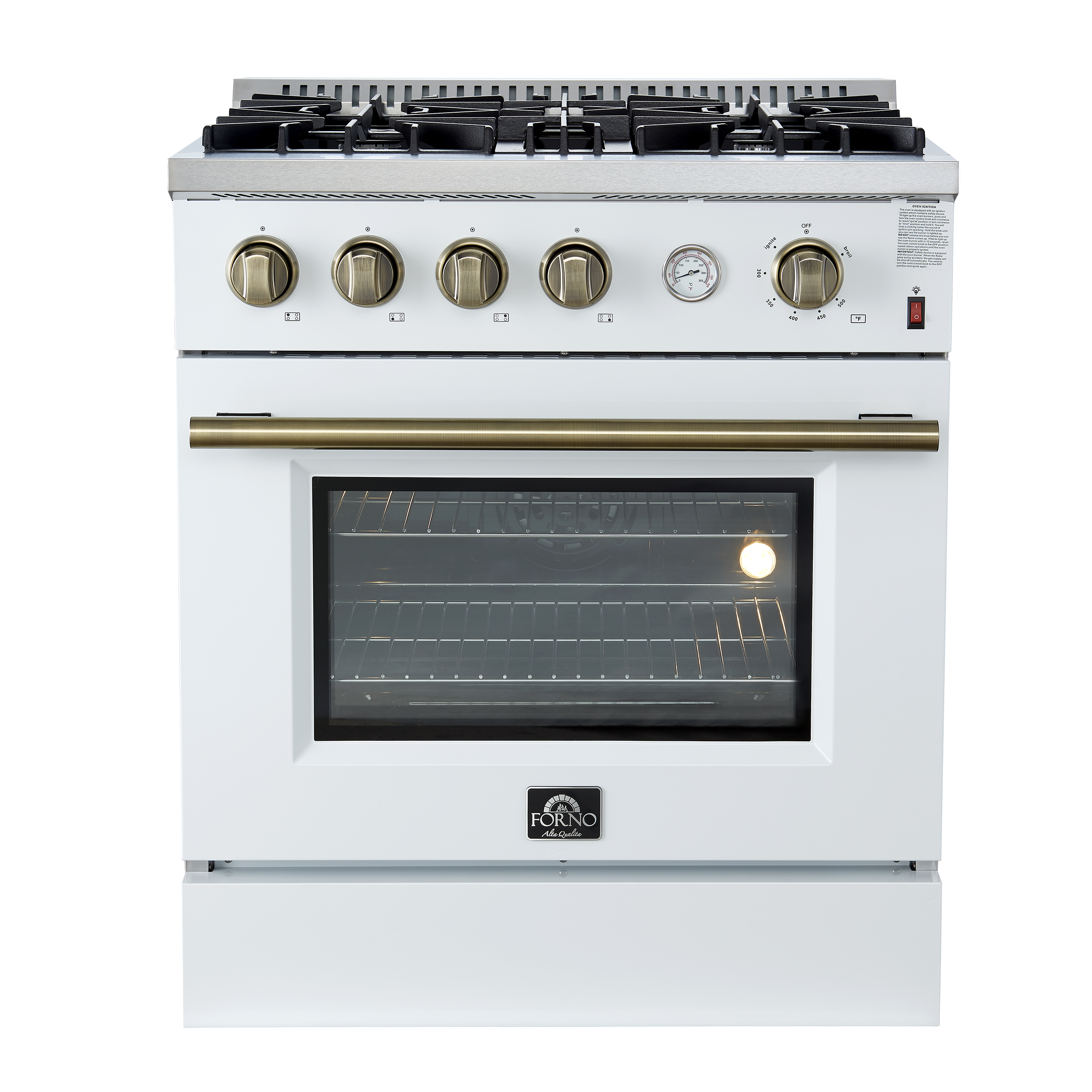 Forno 30" / 4.3 CF Gas Range, Convection