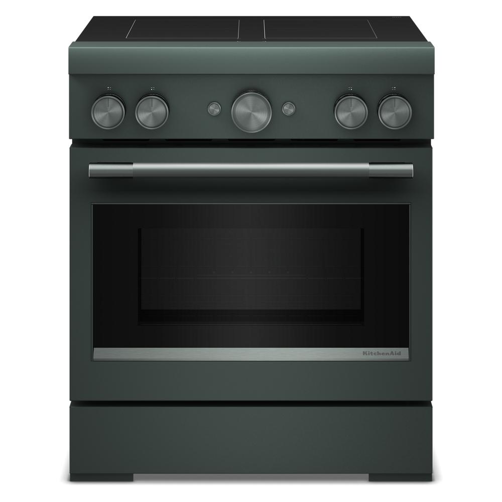 KitchenAid 30-Inch 4-Element Induction Freestanding Commercial-Style Range with Air Fry