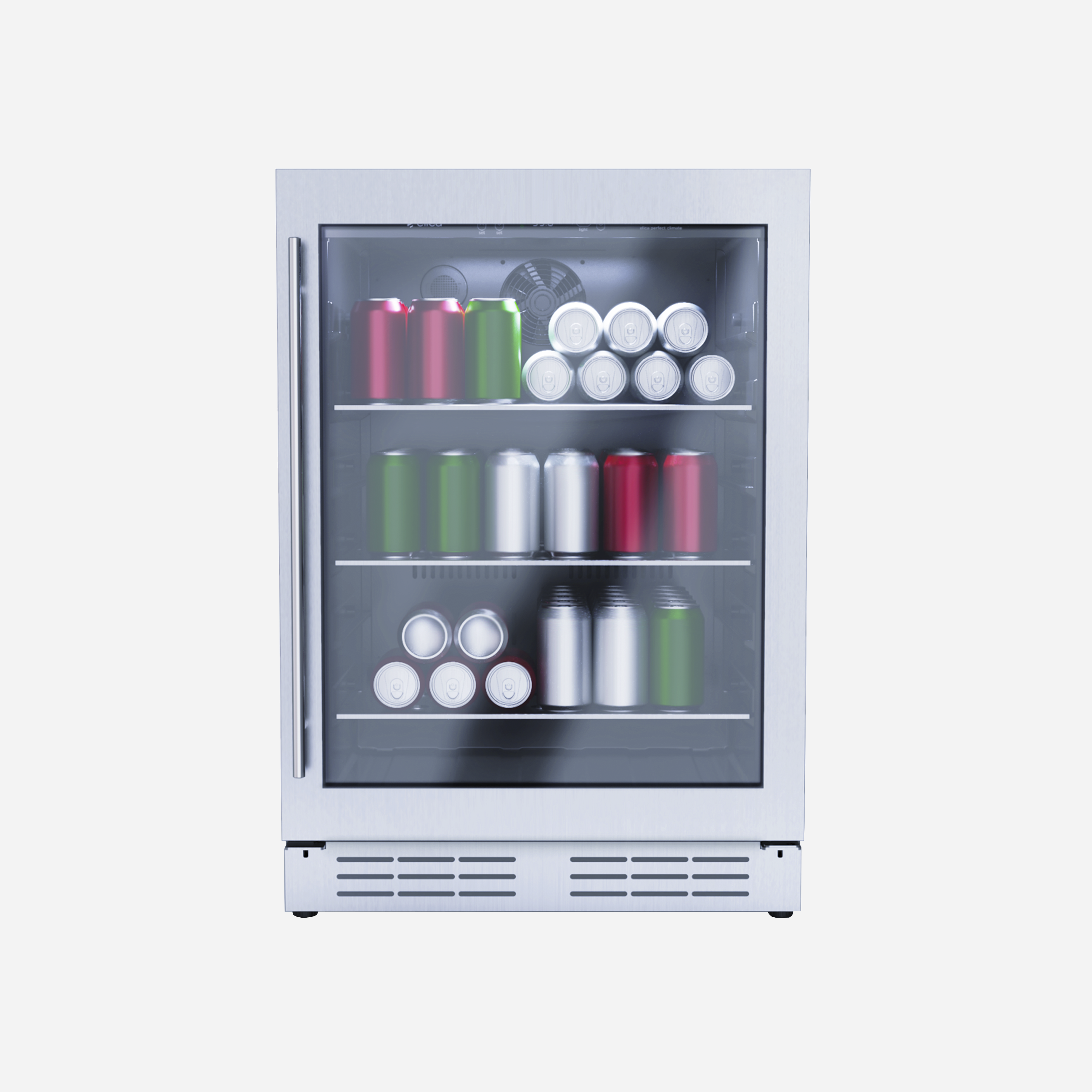 Elica Single Door, Single Zone, Beverage Center, 23 7/16" W x 22 7/16" D x 33-34" H, 4.8 cu/ft