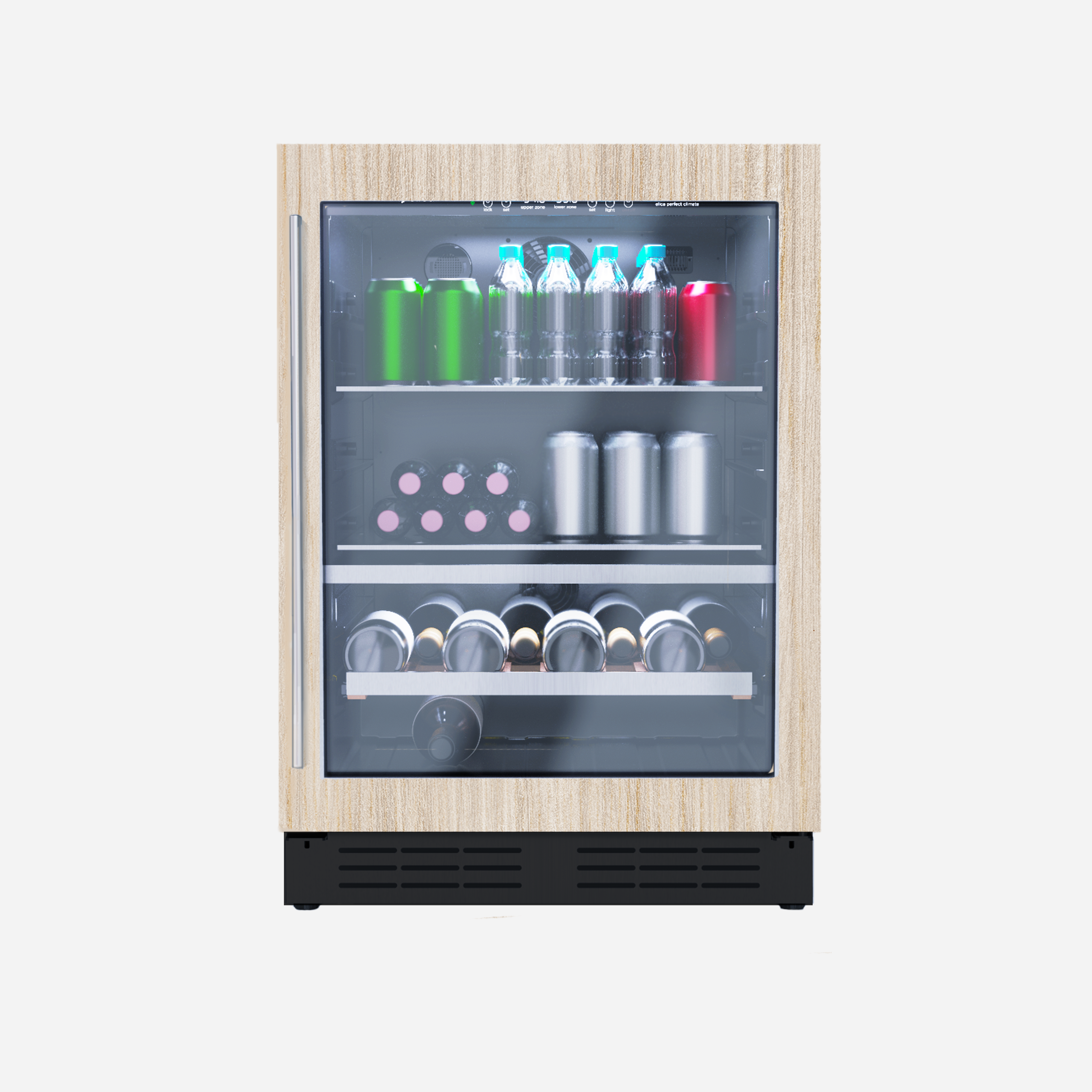 Elica Single Panel Ready Door, Dual Zone, Beverage & Wine Center,  4.8 cu/ft