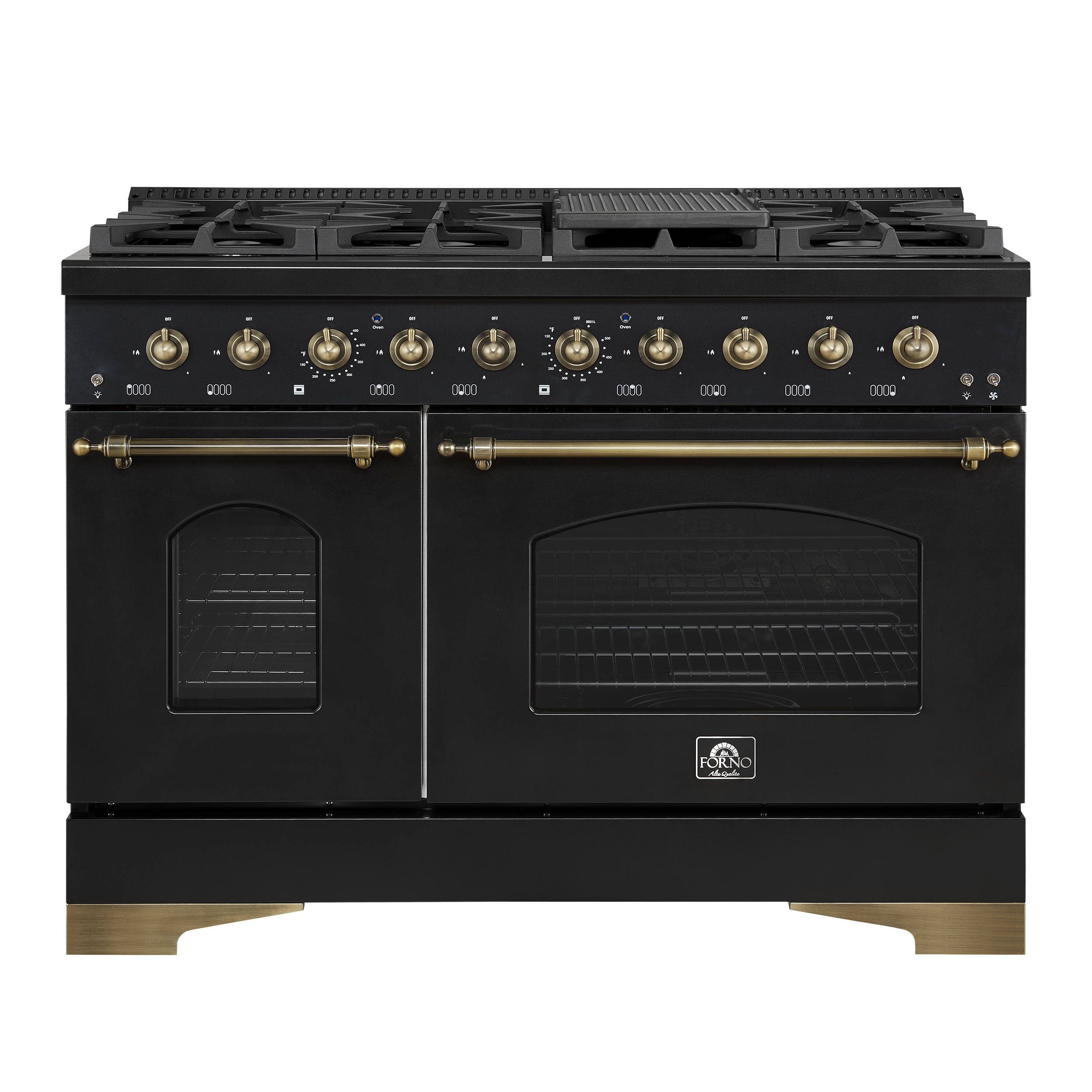 Model: FFSGS6219-48BLK | Forno 48" / 5.5 CF Gas Range, Convection