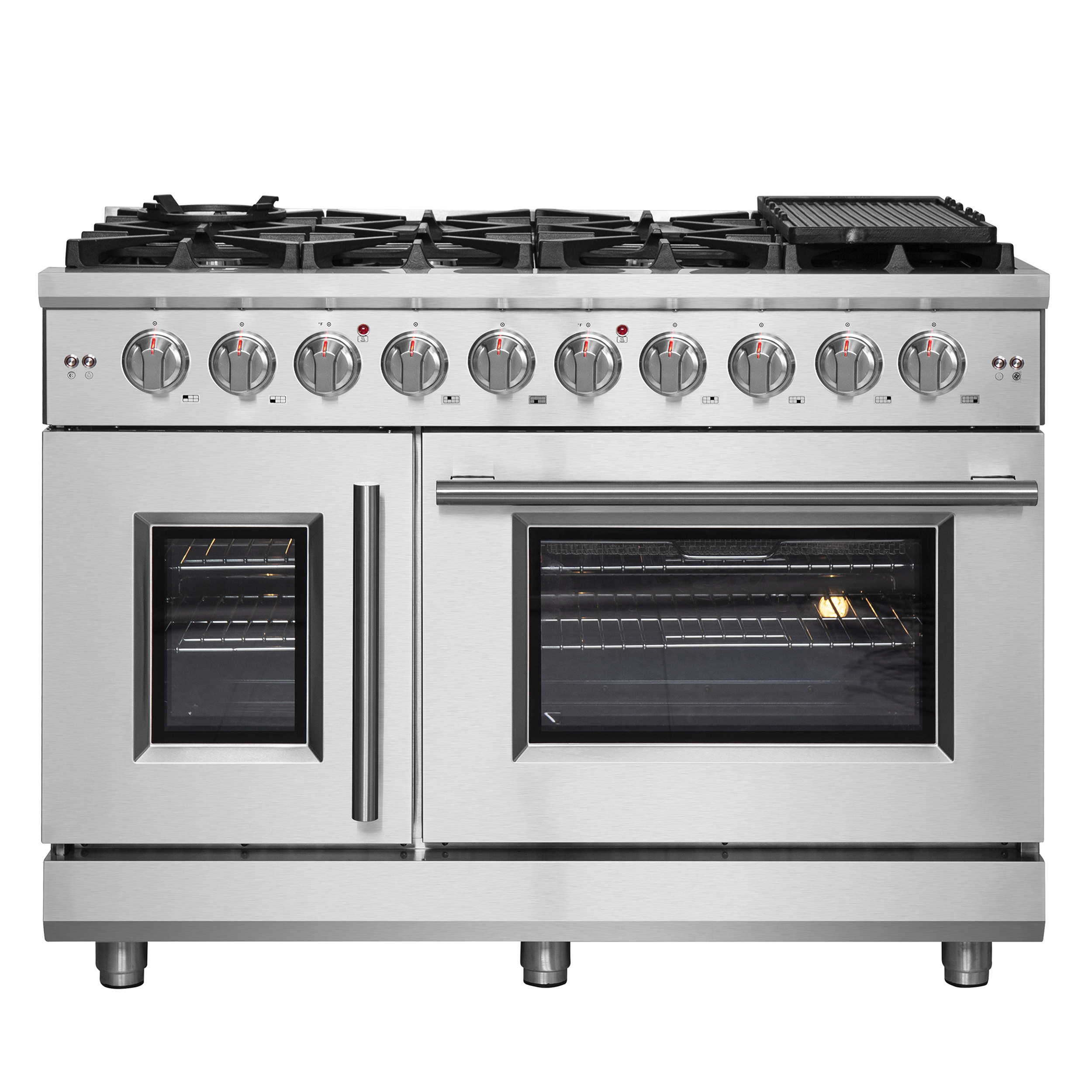 Forno 48" / 6.6 CF Gas Range, French Door, Convection