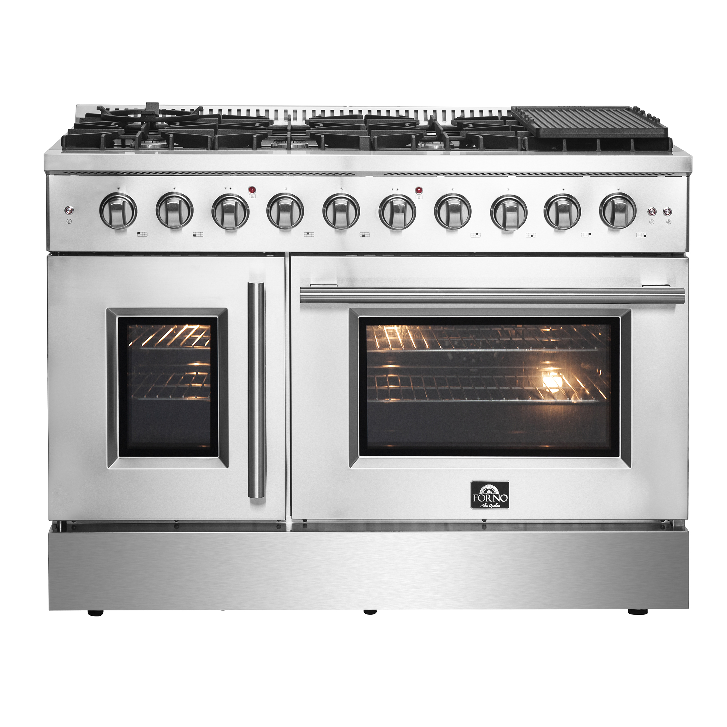 Forno 48" / 6.6 CF Gas Range, French Door, Convection