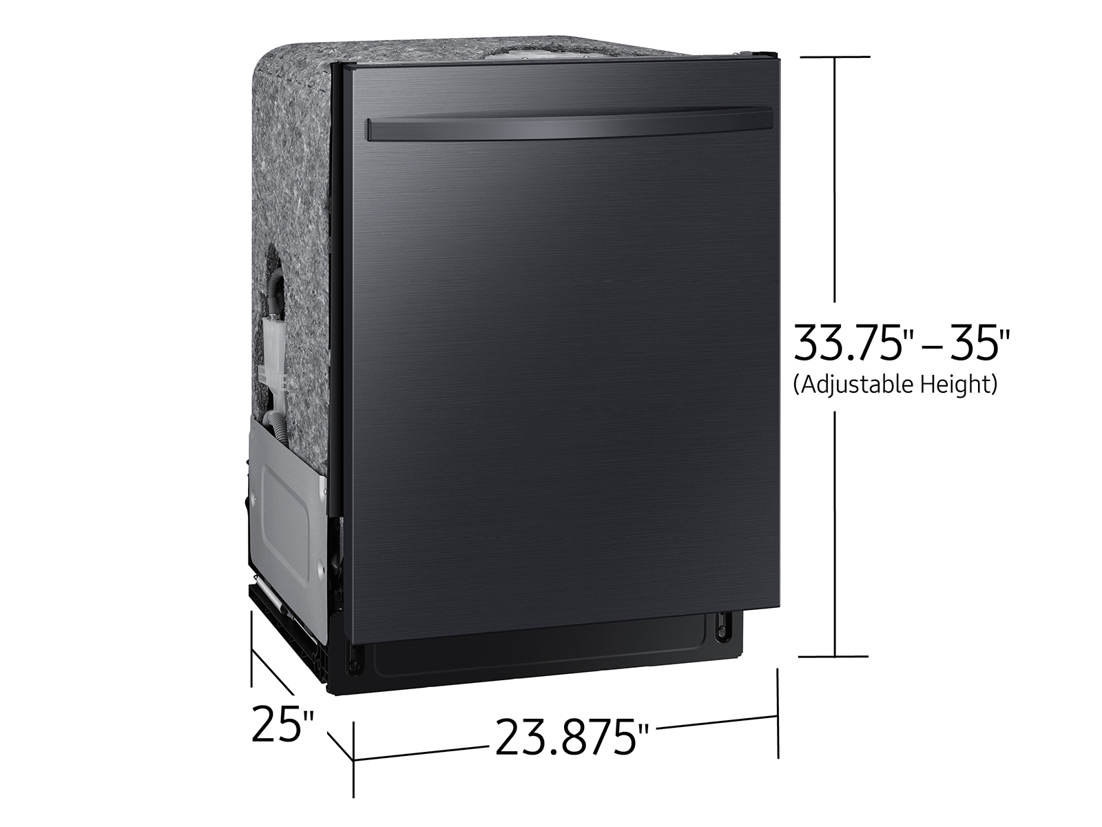 Model: DW80CG5451MT | Samsung AutoRelease Smart 46dBA Dishwasher with StormWash™ in Fingerprint Resistant Matte Black Steel