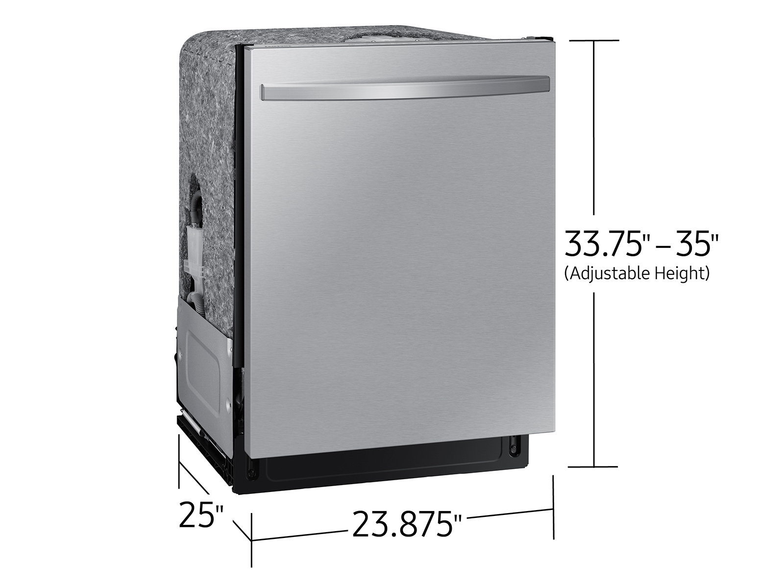 Model: DW80CG5451SR | Samsung AutoRelease Smart 46dBA Dishwasher with StormWash™ in Fingerprint Resistant Stainless Steel