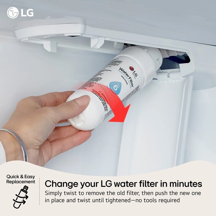 Model: LT800P | LG LG LT800P - 6 Month / 200 Gallon Capacity Replacement Refrigerator Water Filter
