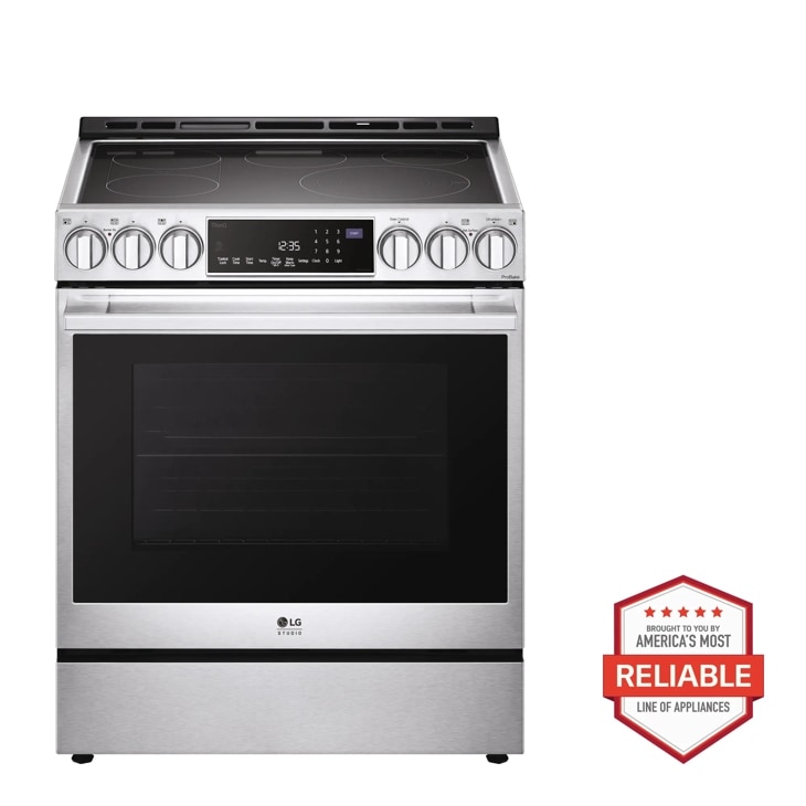 LG Studio LG STUDIO 6.3 cu. ft. InstaView Electric Slide-in Range with ProBake Convection and Air Fry