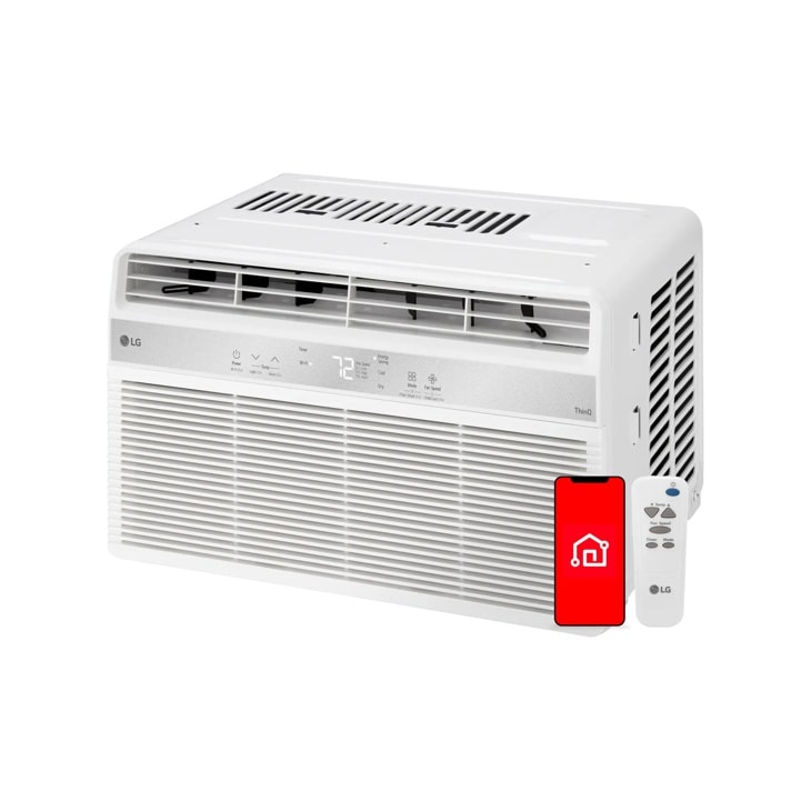 LG 10,000 BTU Smart Wi-Fi Enabled Window Air Conditioner, 450 Sq. Ft.